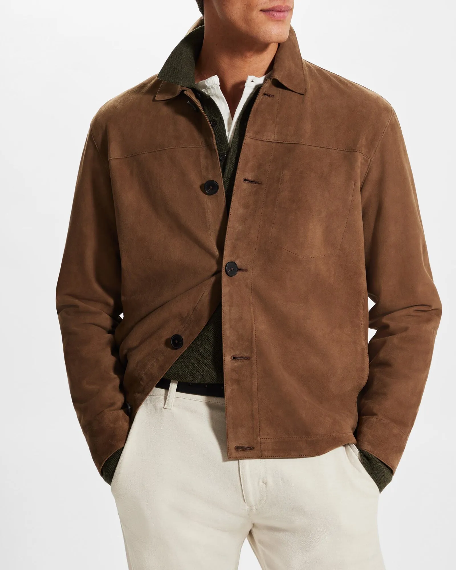 Lightweight Suede Jacket sold by Club Monaco product image thumbnail 2