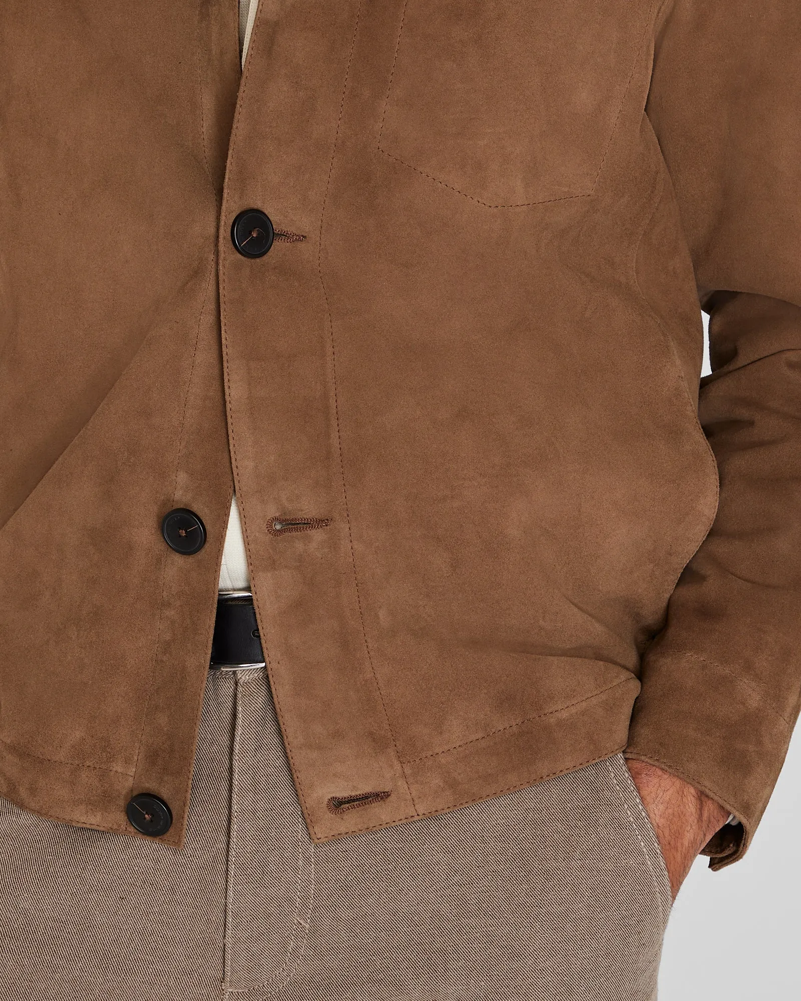 Lightweight Suede Jacket sold by Club Monaco product image thumbnail 3
