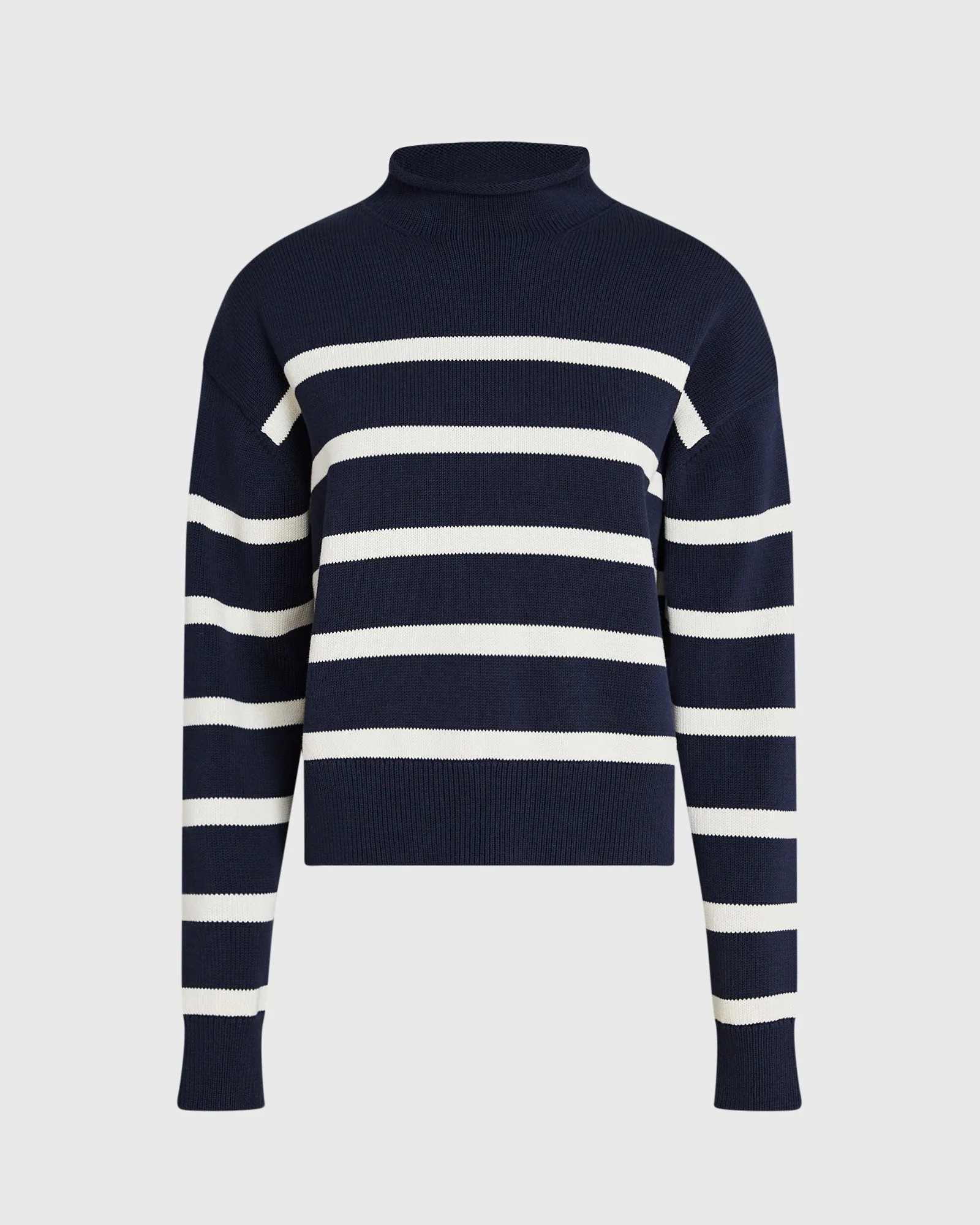 Striped Nautical Mockneck Sweater sold by Club Monaco product image thumbnail 5