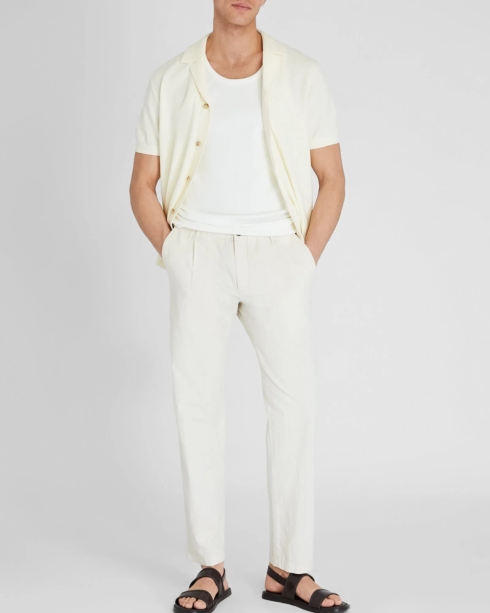 Linen Elasticated Trouser sold by Club Monaco