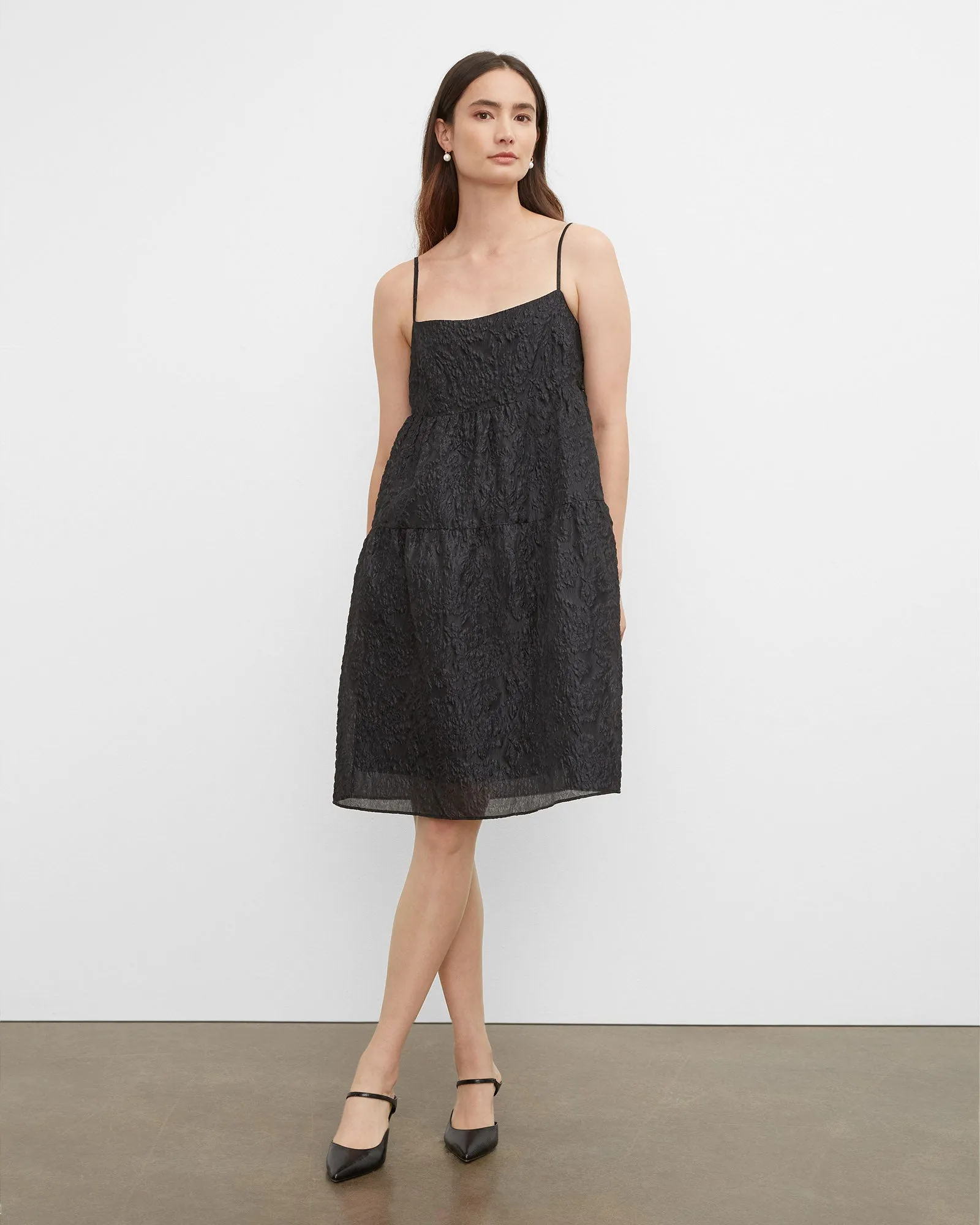 Textured Tiered Mini Dress sold by Club Monaco