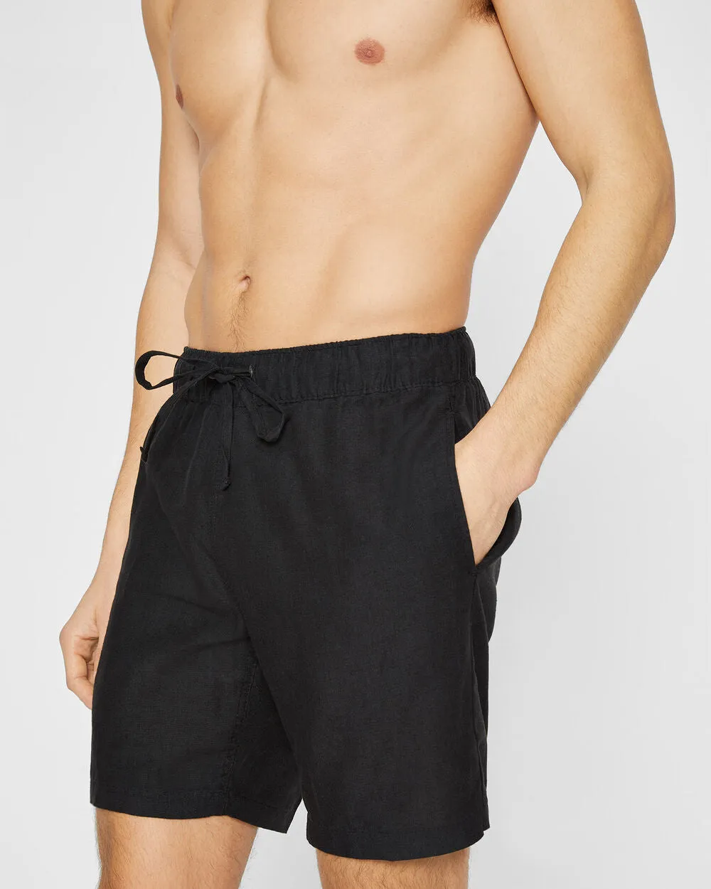 Onia Linen Blend Solid Swim Trunks sold by Club Monaco product image thumbnail 2