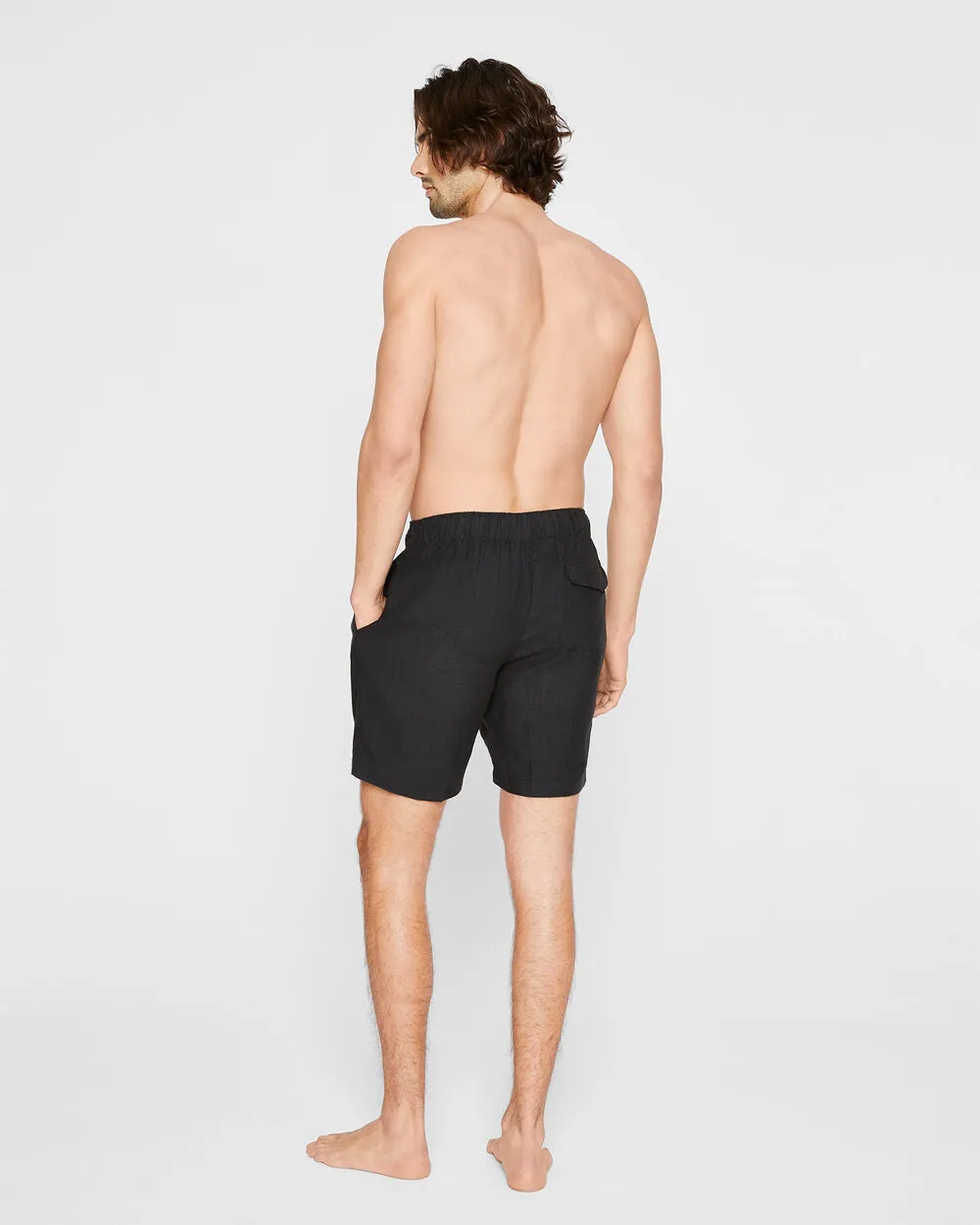 Onia Linen Blend Solid Swim Trunks sold by Club Monaco product image thumbnail 3