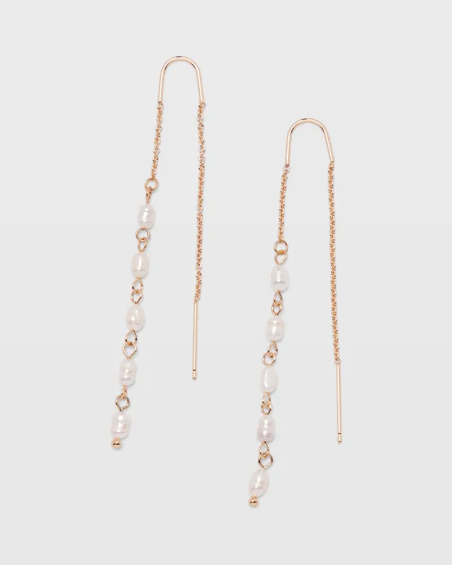Mini Pearl Threader Earrings sold by Club Monaco