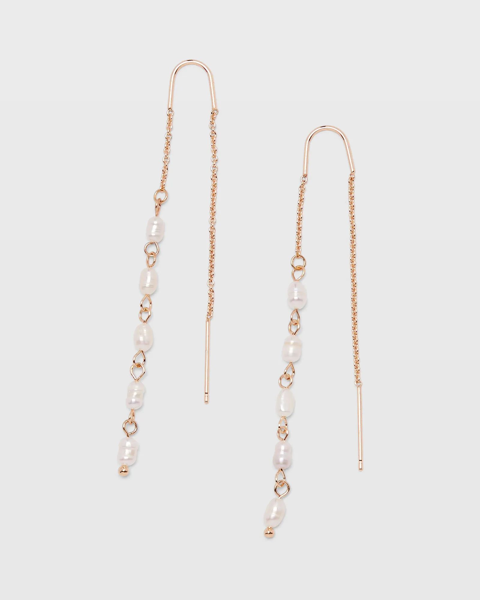 Mini Pearl Threader Earrings sold by Club Monaco