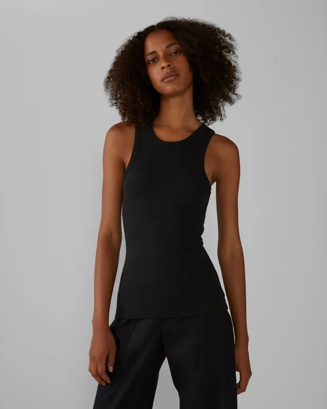 Racerback Ribbed Tank sold by Club Monaco