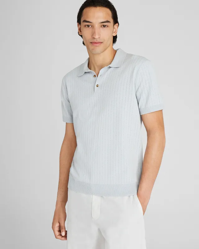 Short-Sleeve Stitch Polo sold by Club Monaco
