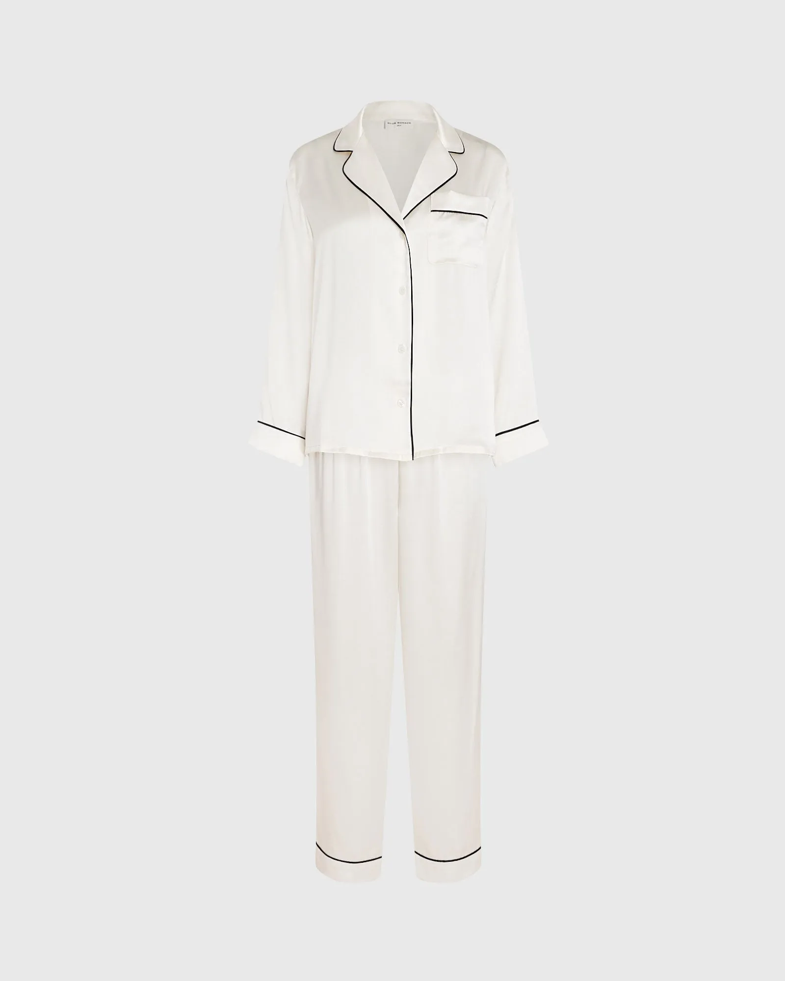 Silk Long-Sleeve Pajama Set sold by Club Monaco product image thumbnail 5