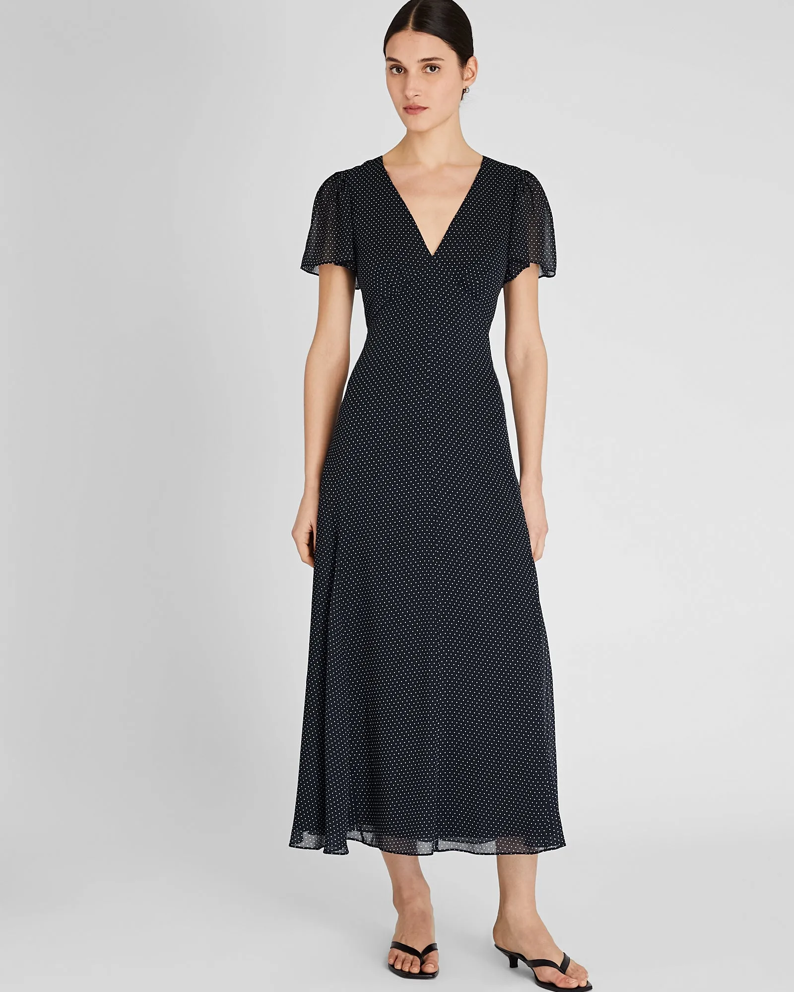 Flutter Sleeve Midi Dress sold by Club Monaco