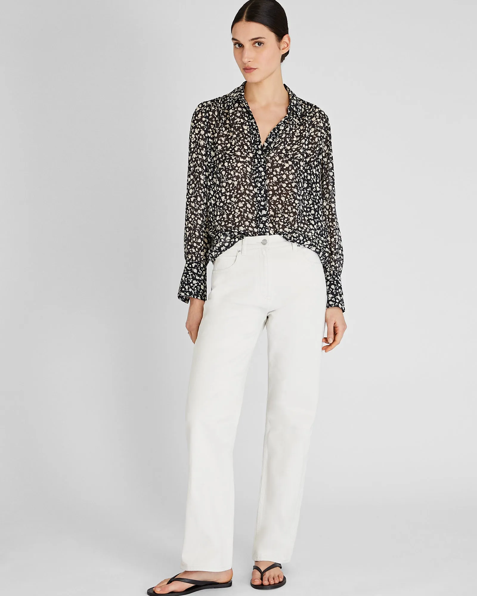 Shirred Shoulder Blouse sold by Club Monaco product image thumbnail 4