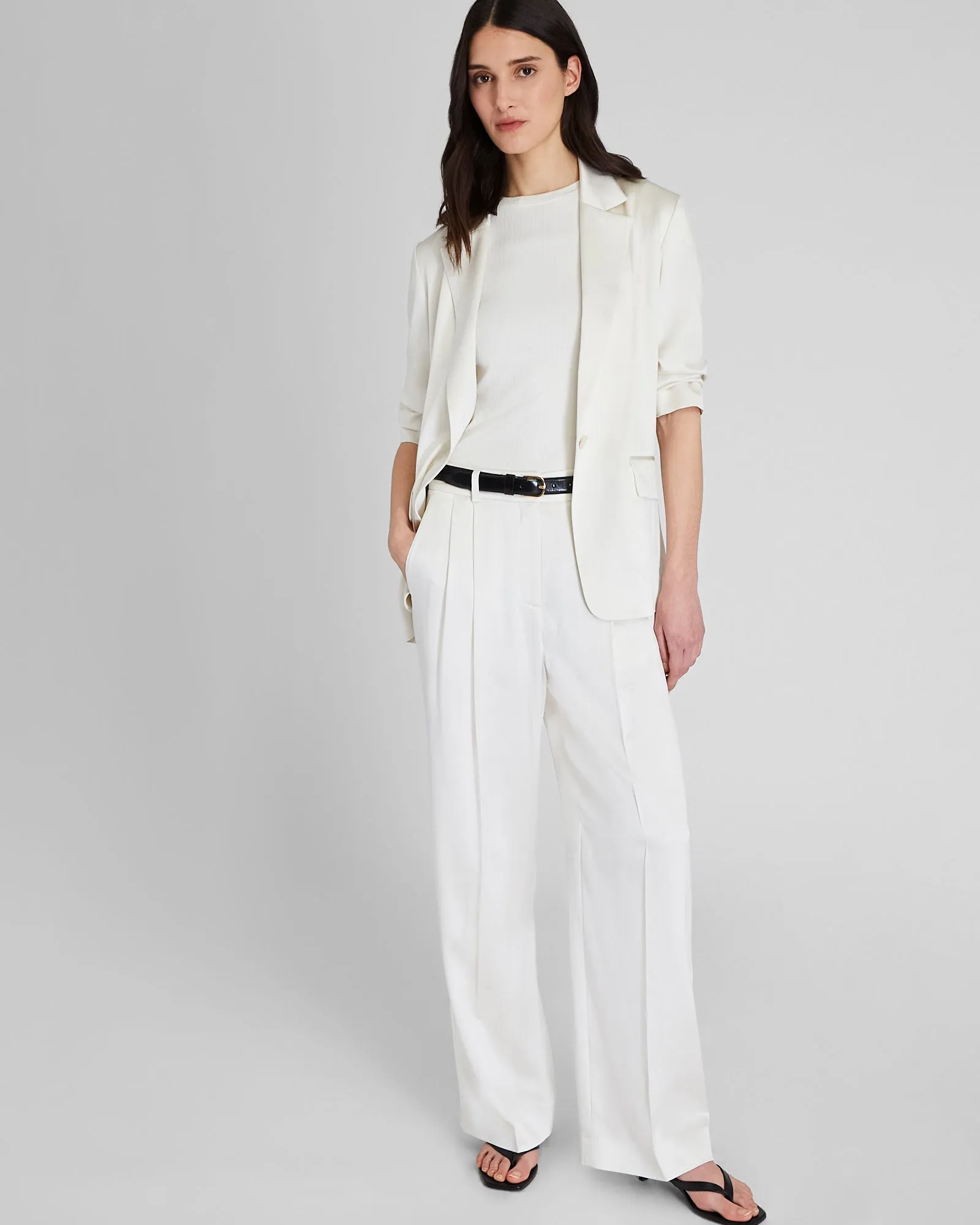 Silk Charmeuse Pleated Pant sold by Club Monaco product image thumbnail 2