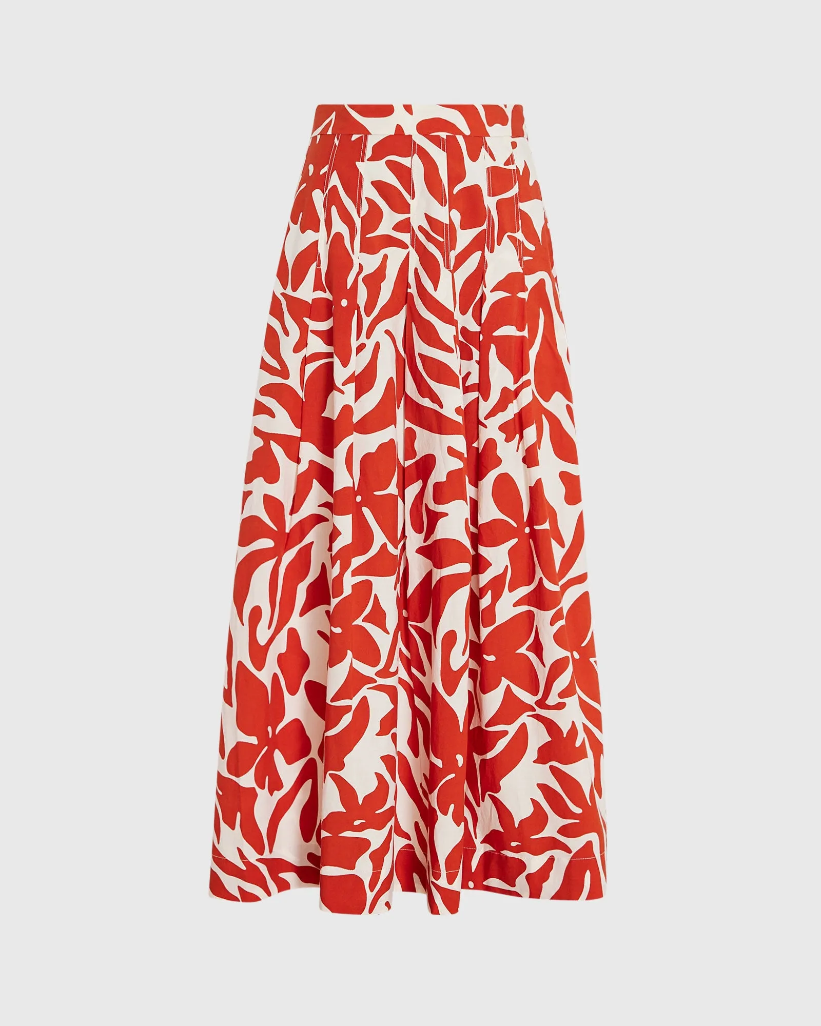 Printed Midi Box Pleat Skirt sold by Club Monaco product image thumbnail 4