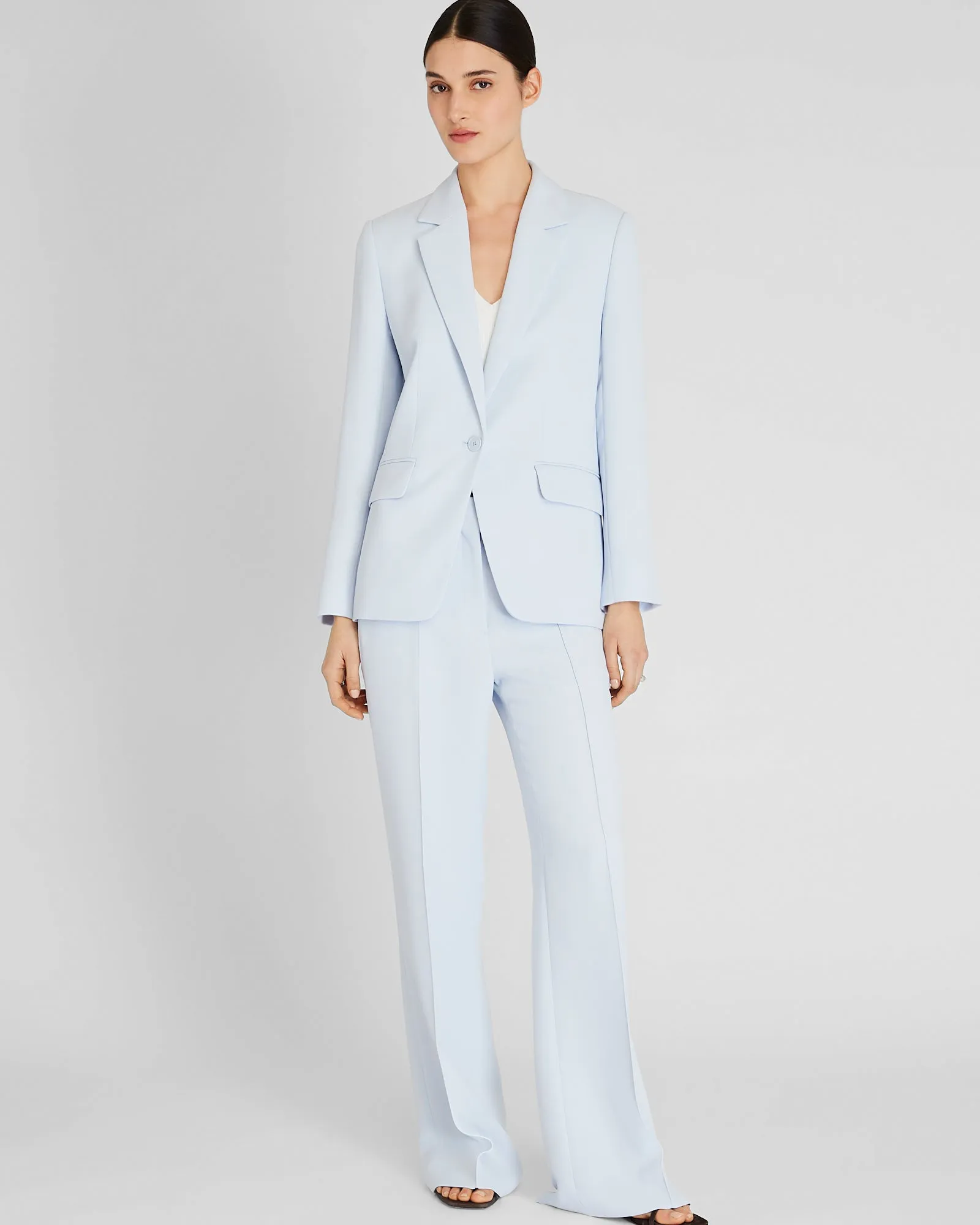 Relaxed Single-Breasted Crepe Blazer sold by Club Monaco product image thumbnail 5