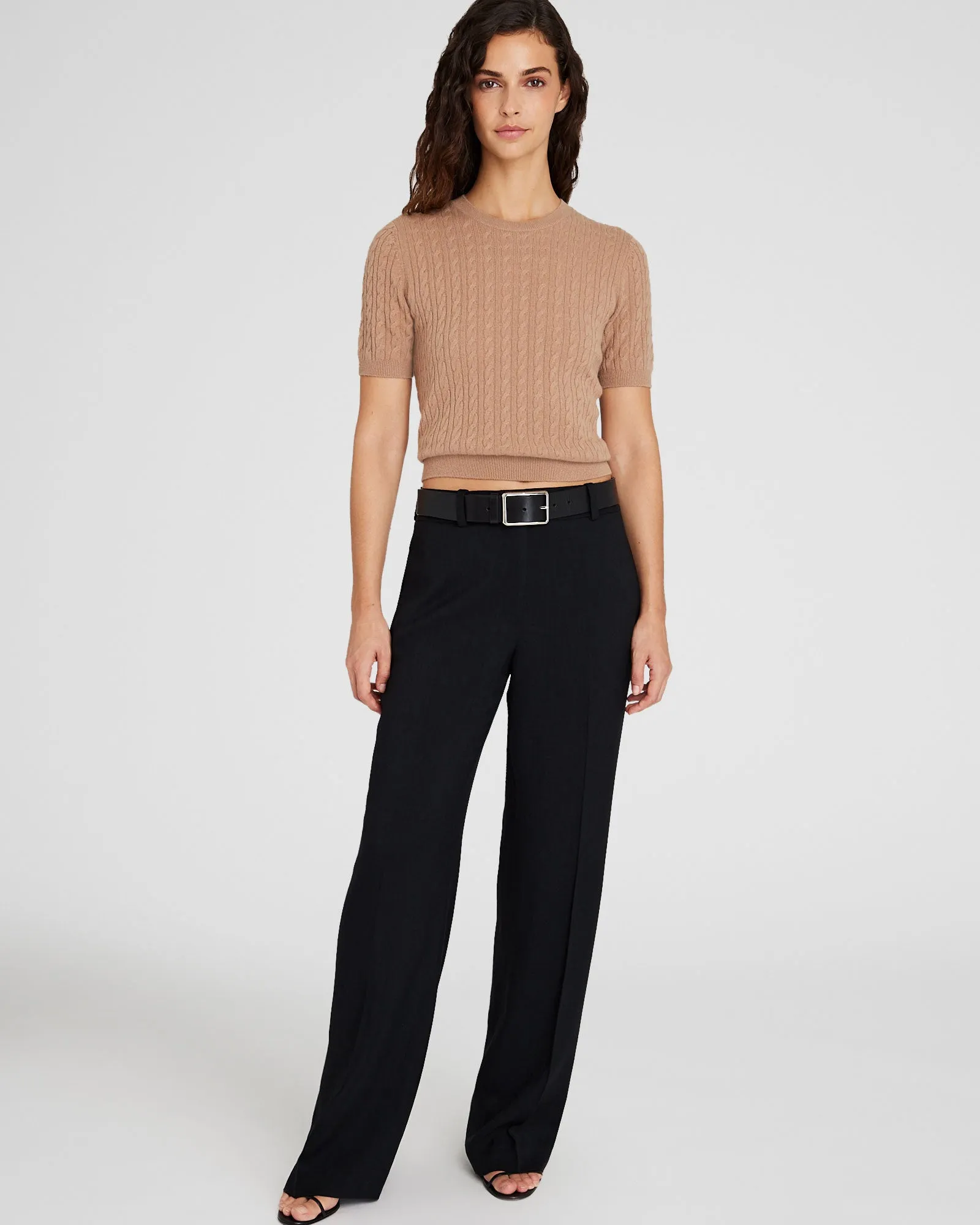 Cashmere Mini-Cable Short-Sleeve Sweater sold by Club Monaco product image thumbnail 2