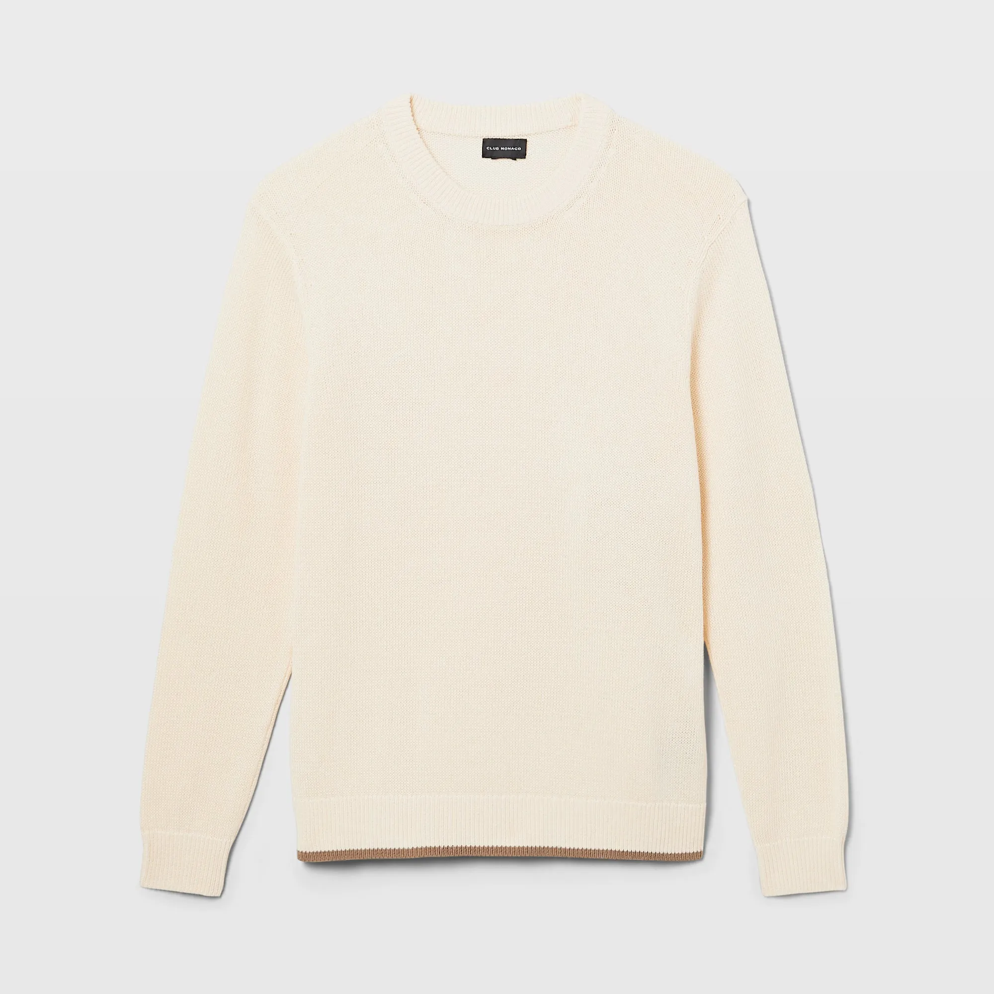 Plaited Linen Crew Sweater sold by Club Monaco product image thumbnail 5