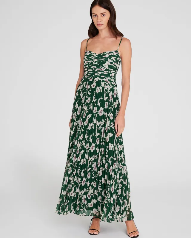 Pleated Occasion Maxi Dress sold by Club Monaco