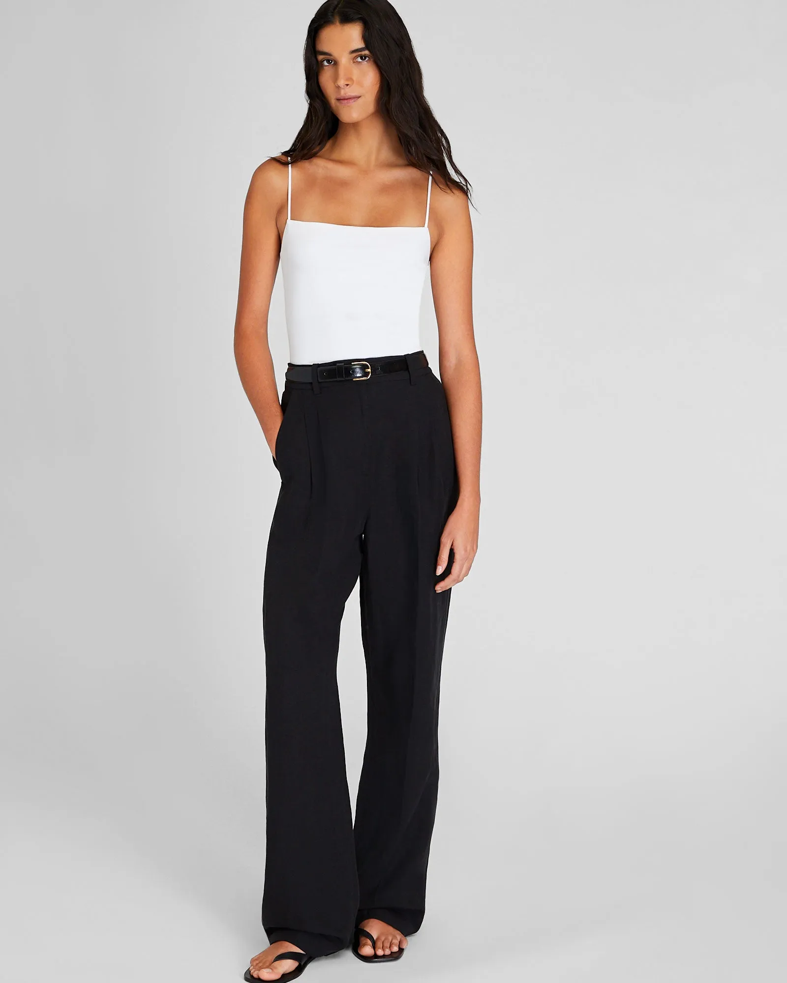 Pleated Lightweight Trouser sold by Club Monaco product image thumbnail 4