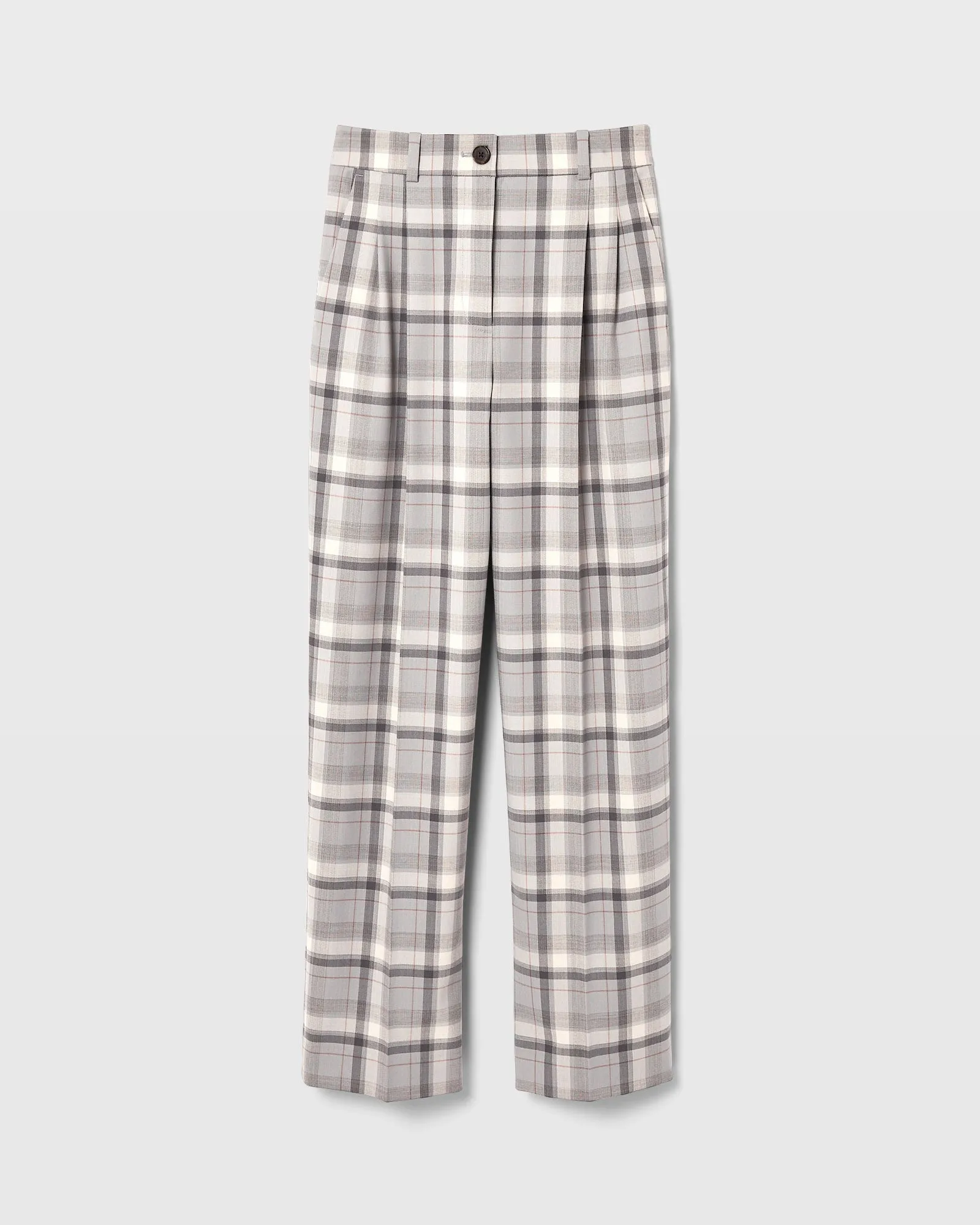 Plaid Pleat Front Trouser sold by Club Monaco product image thumbnail 4