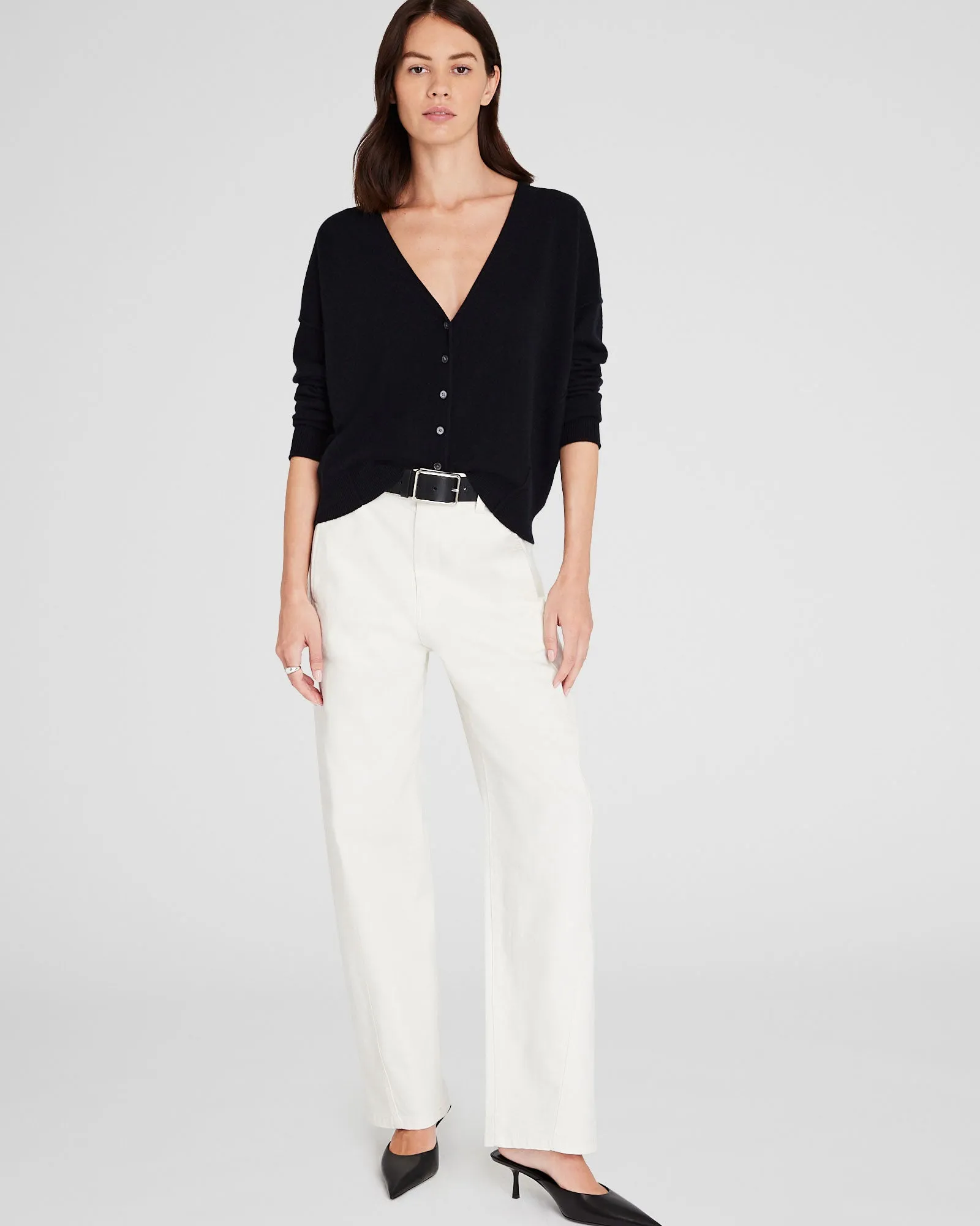 Cashmere V-Neck Cardigan sold by Club Monaco product image thumbnail 2