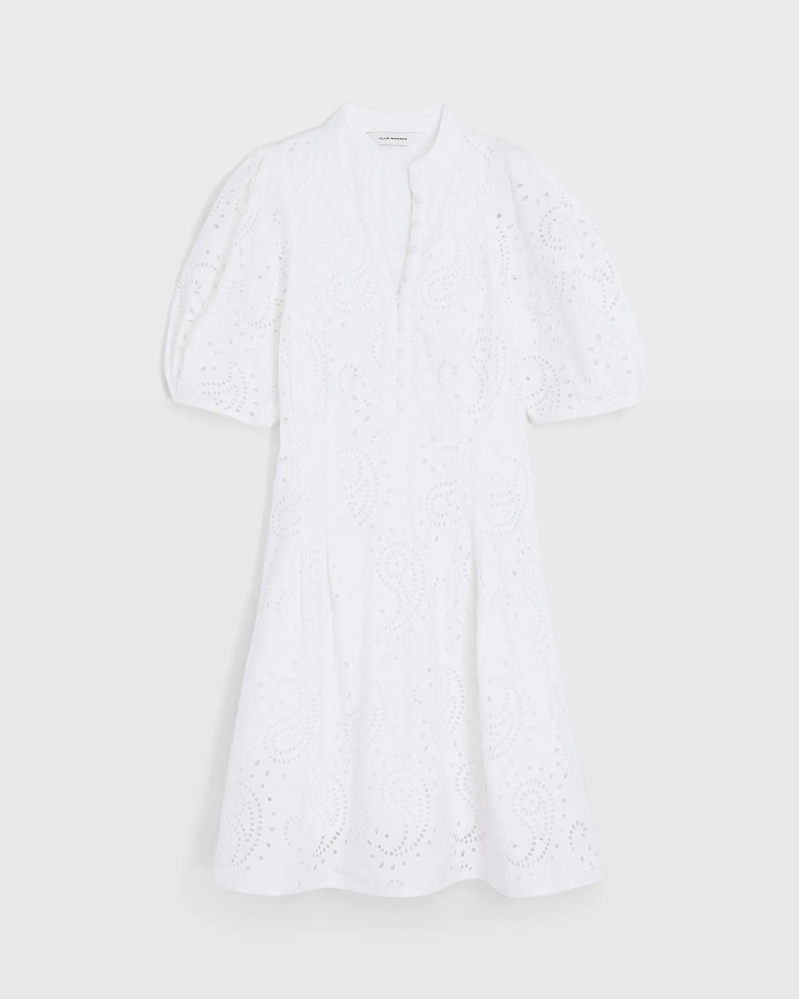 Eyelet Balloon Sleeve Mini Dress sold by Club Monaco product image thumbnail 5