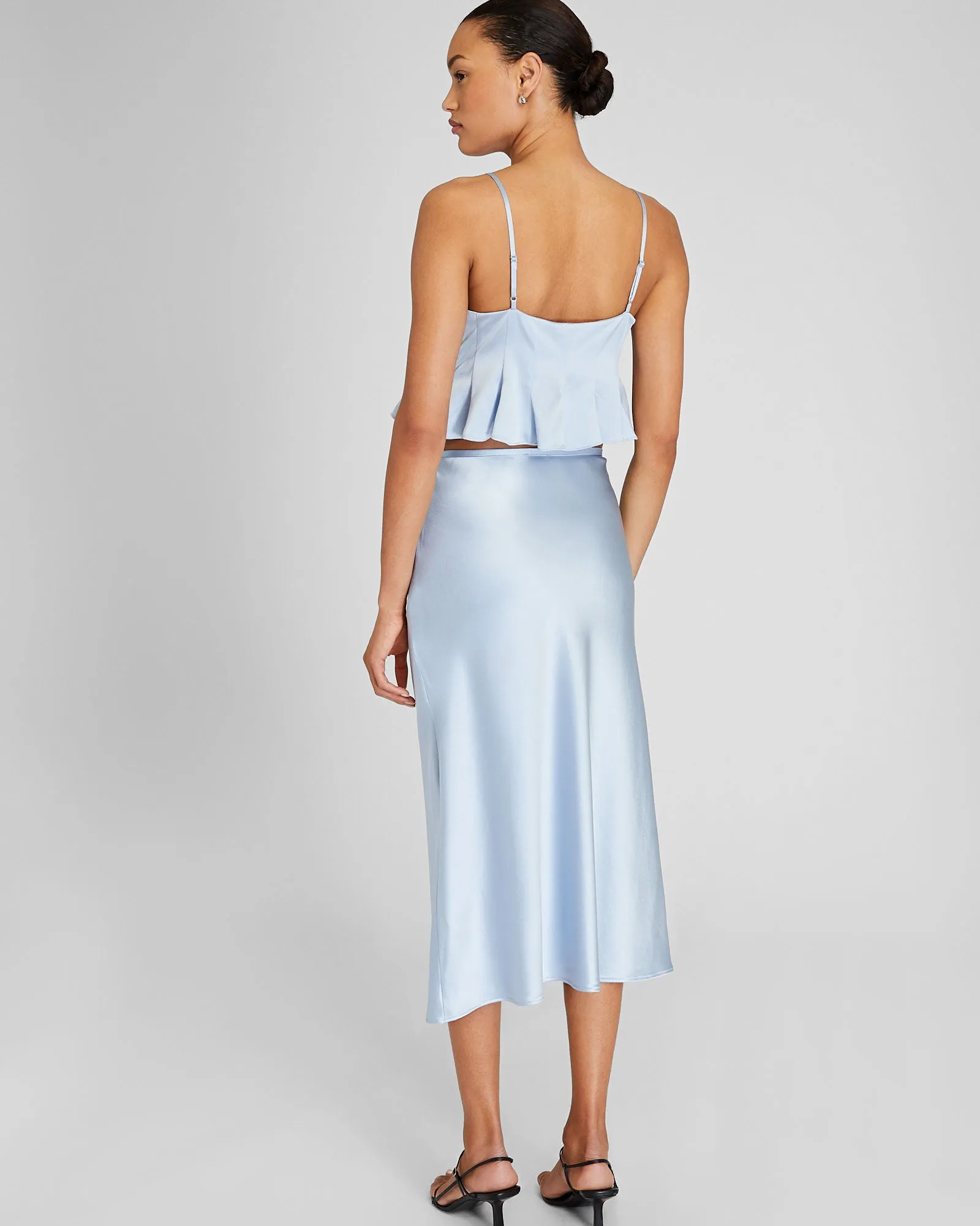 Silk Charmeuse Midi Skirt sold by Club Monaco product image thumbnail 2