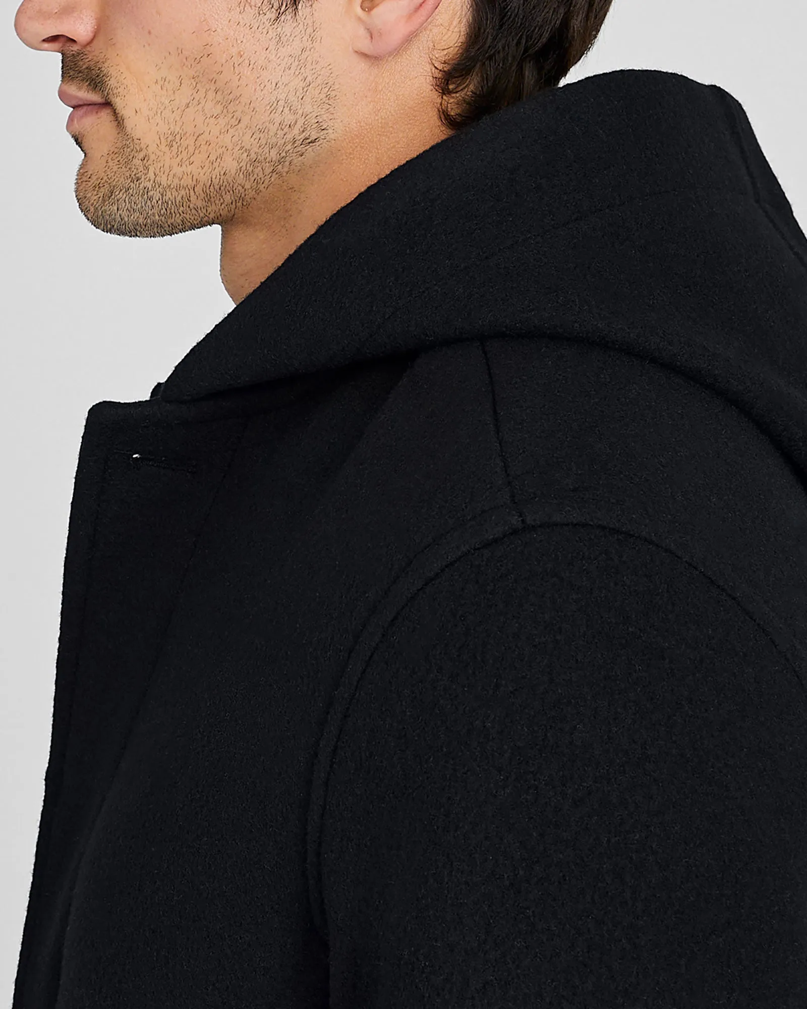 Capsule Wool Blend Hooded Coat sold by Club Monaco product image thumbnail 2