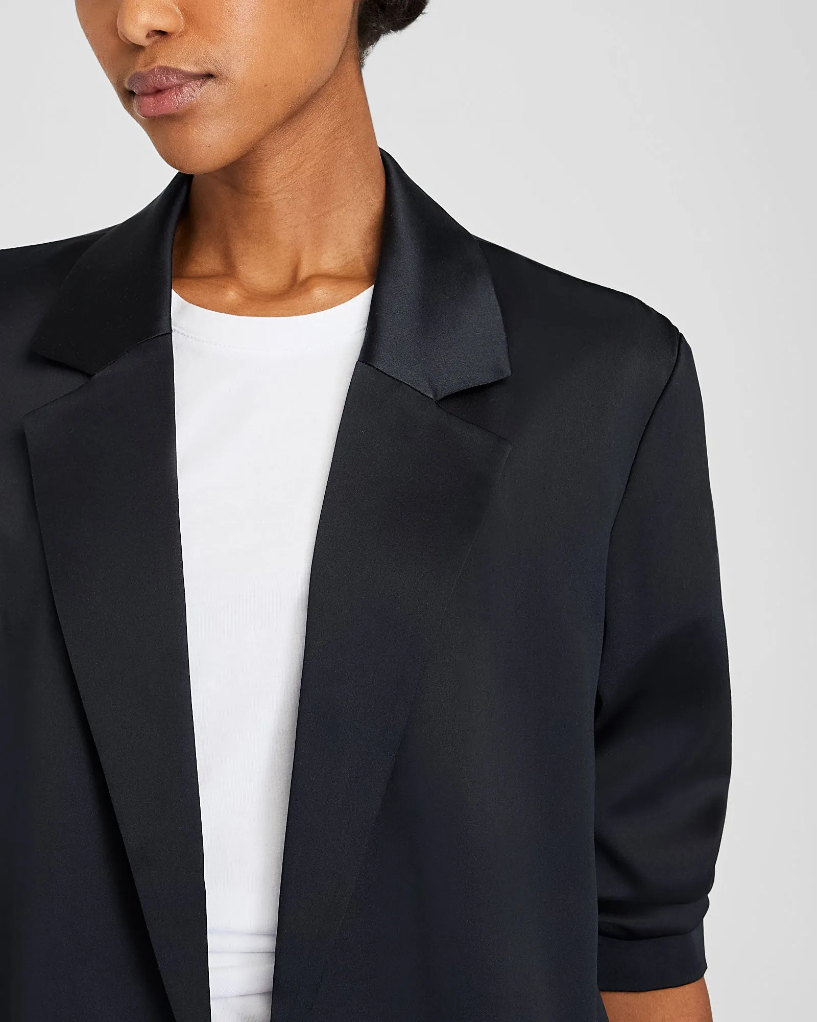 Silk Charmeuse Relaxed Blazer sold by Club Monaco product image thumbnail 5