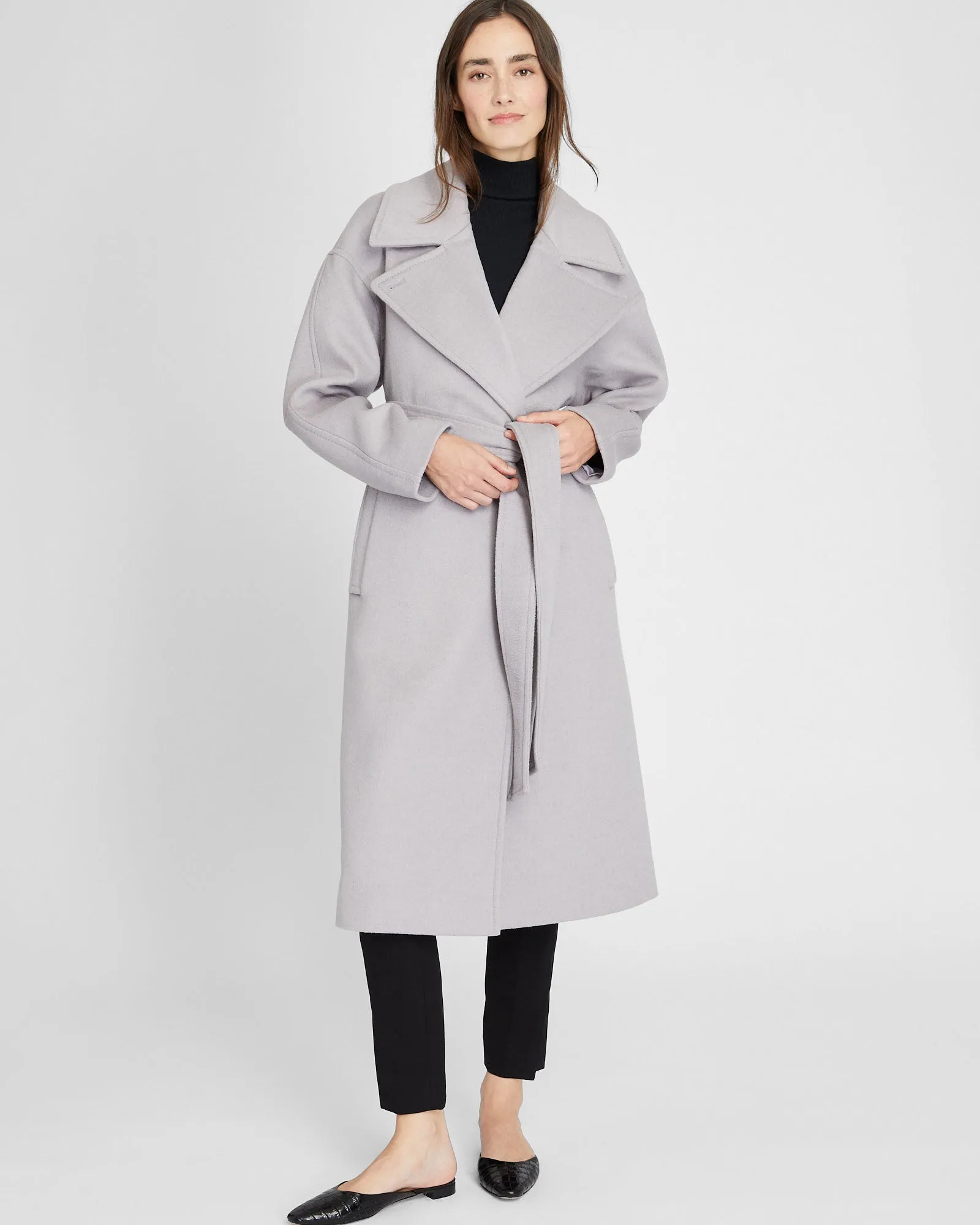 Tie Waist Wrap Coat sold by Club Monaco product image thumbnail 4