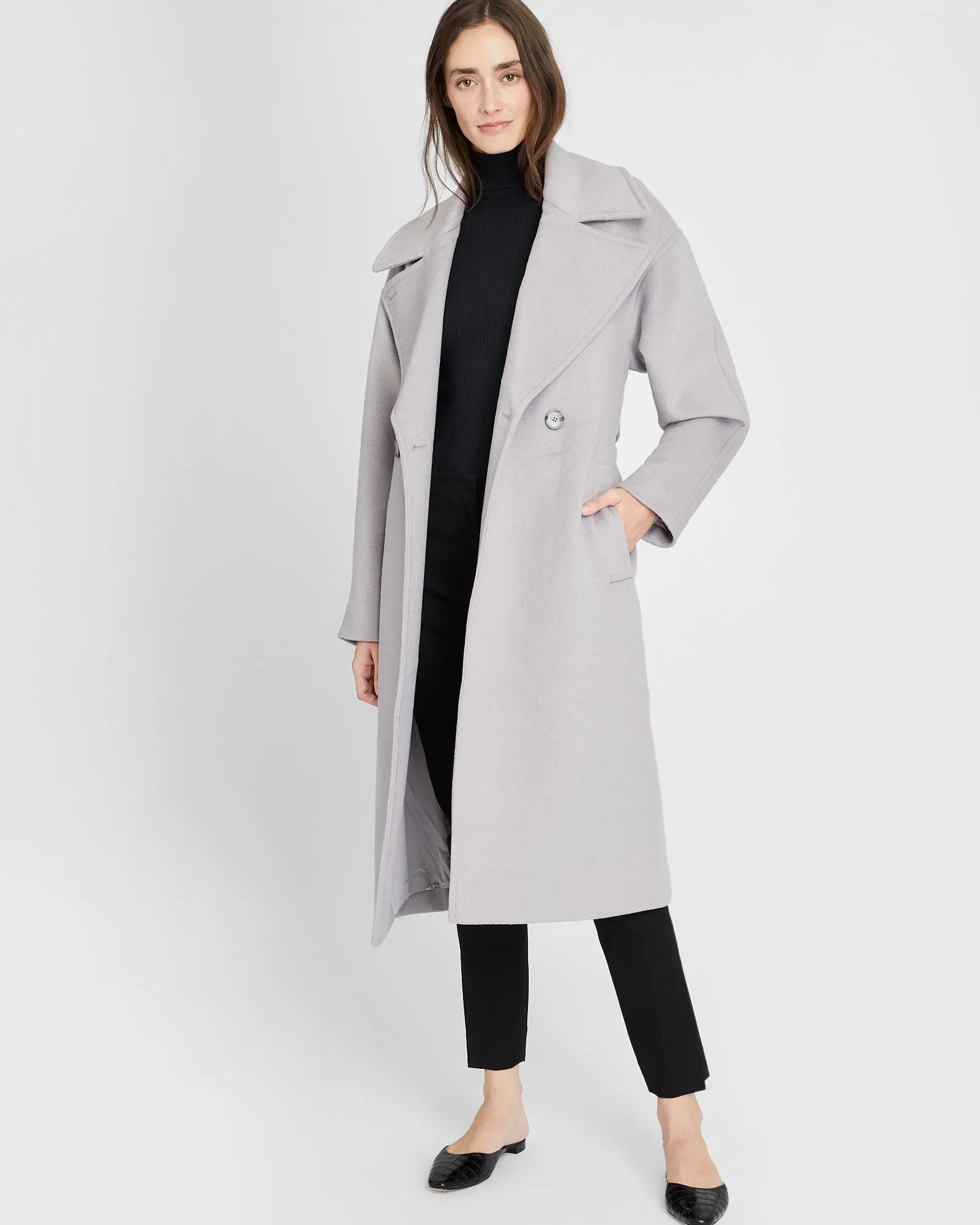 Tie Waist Wrap Coat sold by Club Monaco