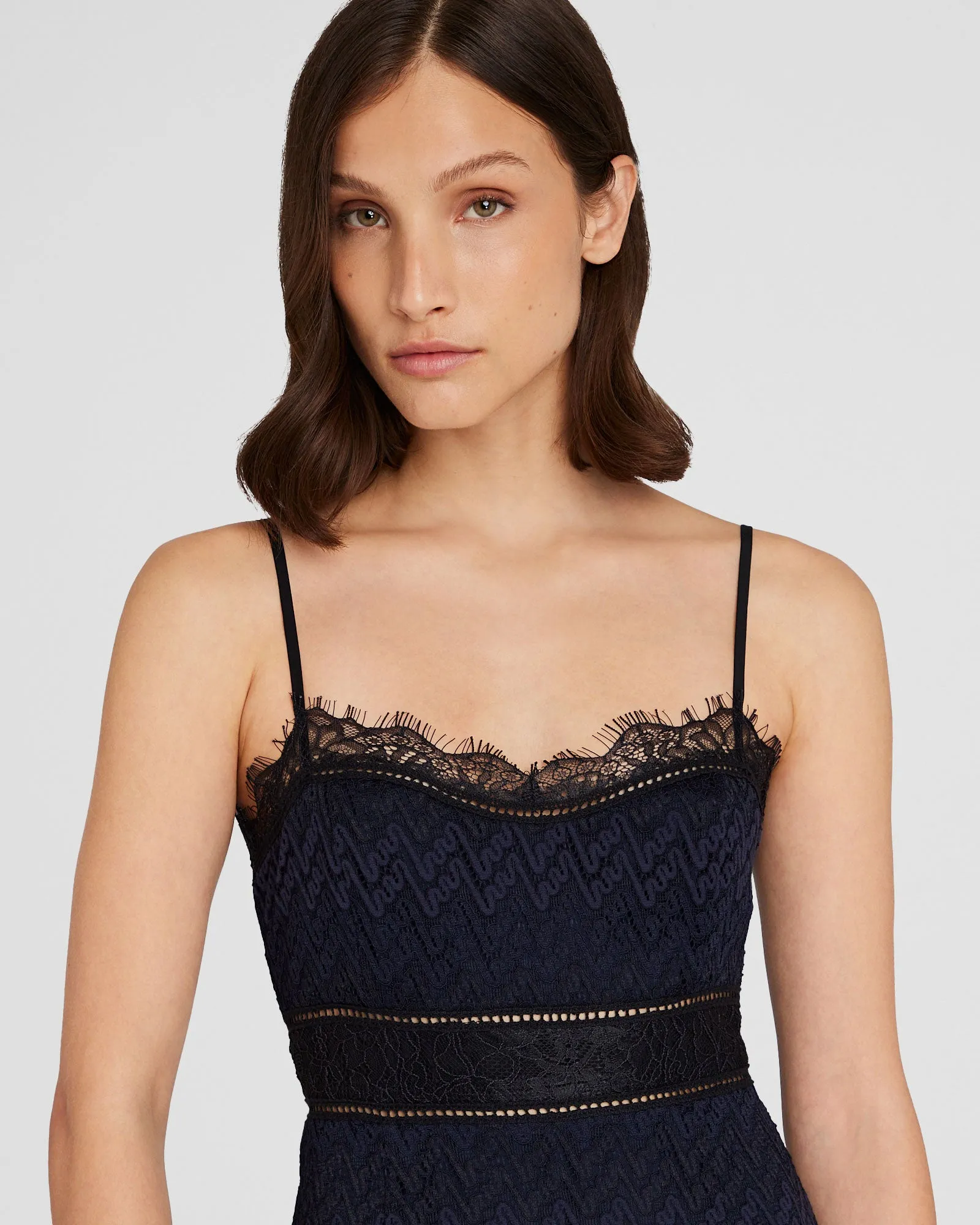 Lace Insert Midi Dress sold by Club Monaco product image thumbnail 3
