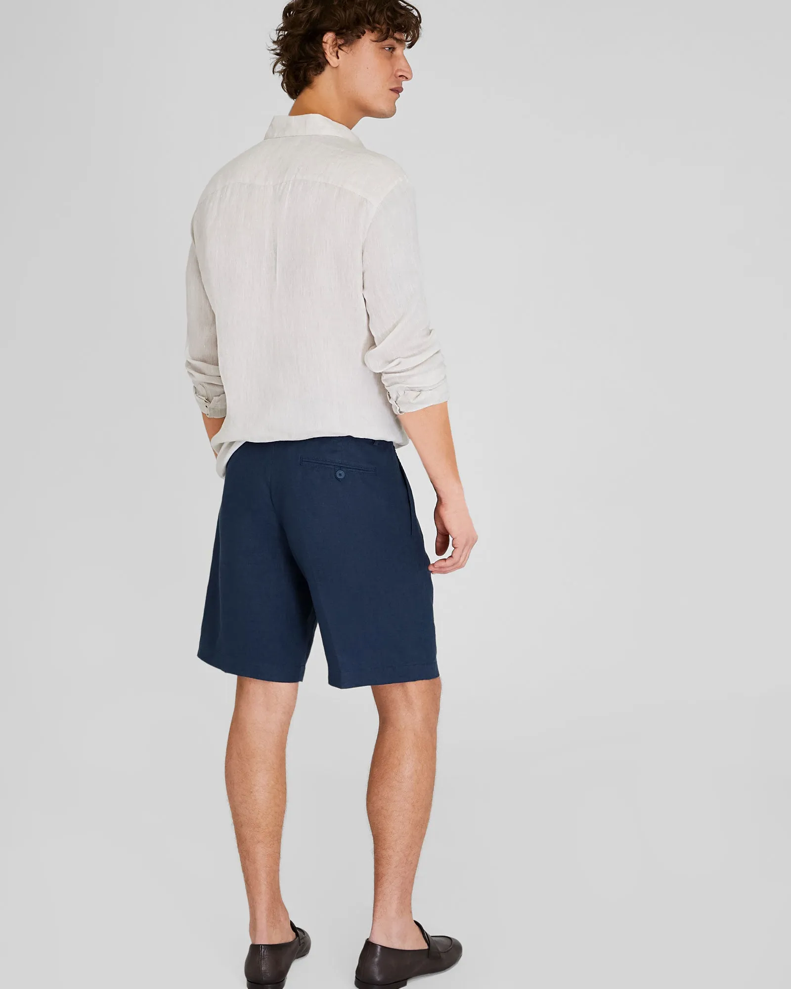 Pleated Linen Short sold by Club Monaco product image thumbnail 2