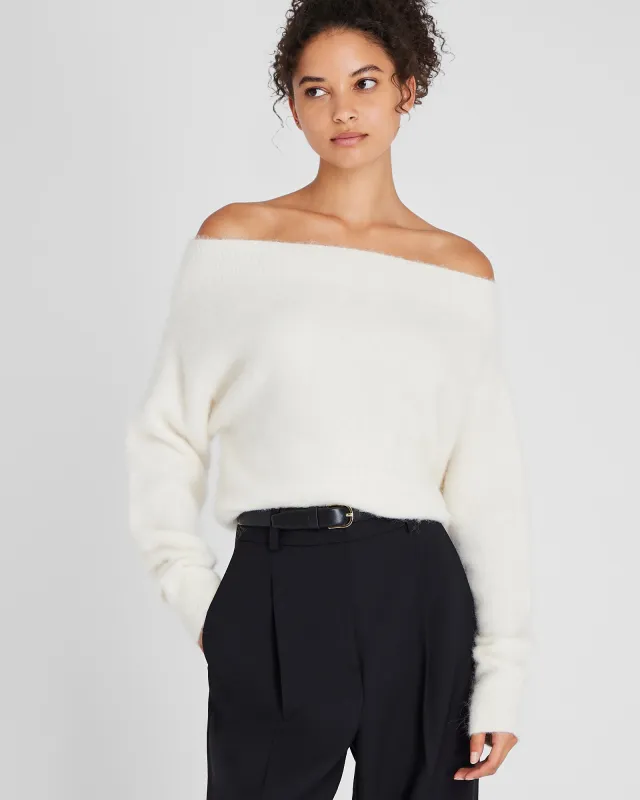 Off-The-Shoulder Alpaca Blend Sweater sold by Club Monaco