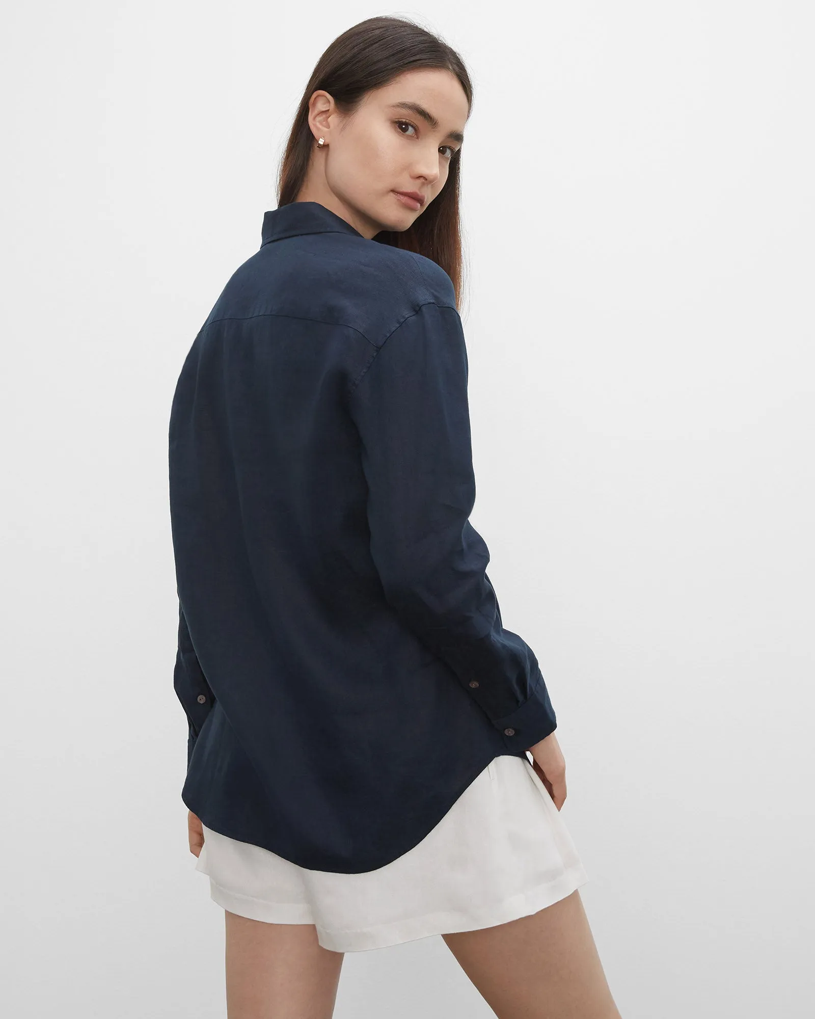 Long Sleeve Linen Shirt sold by Club Monaco product image thumbnail 2