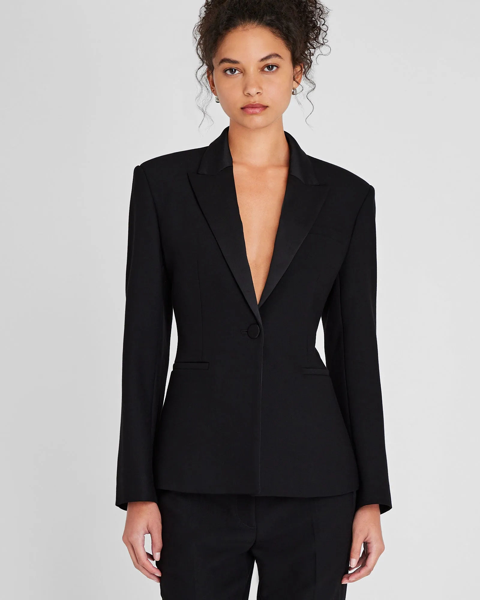 Tuxedo Cinched Waist Blazer sold by Club Monaco