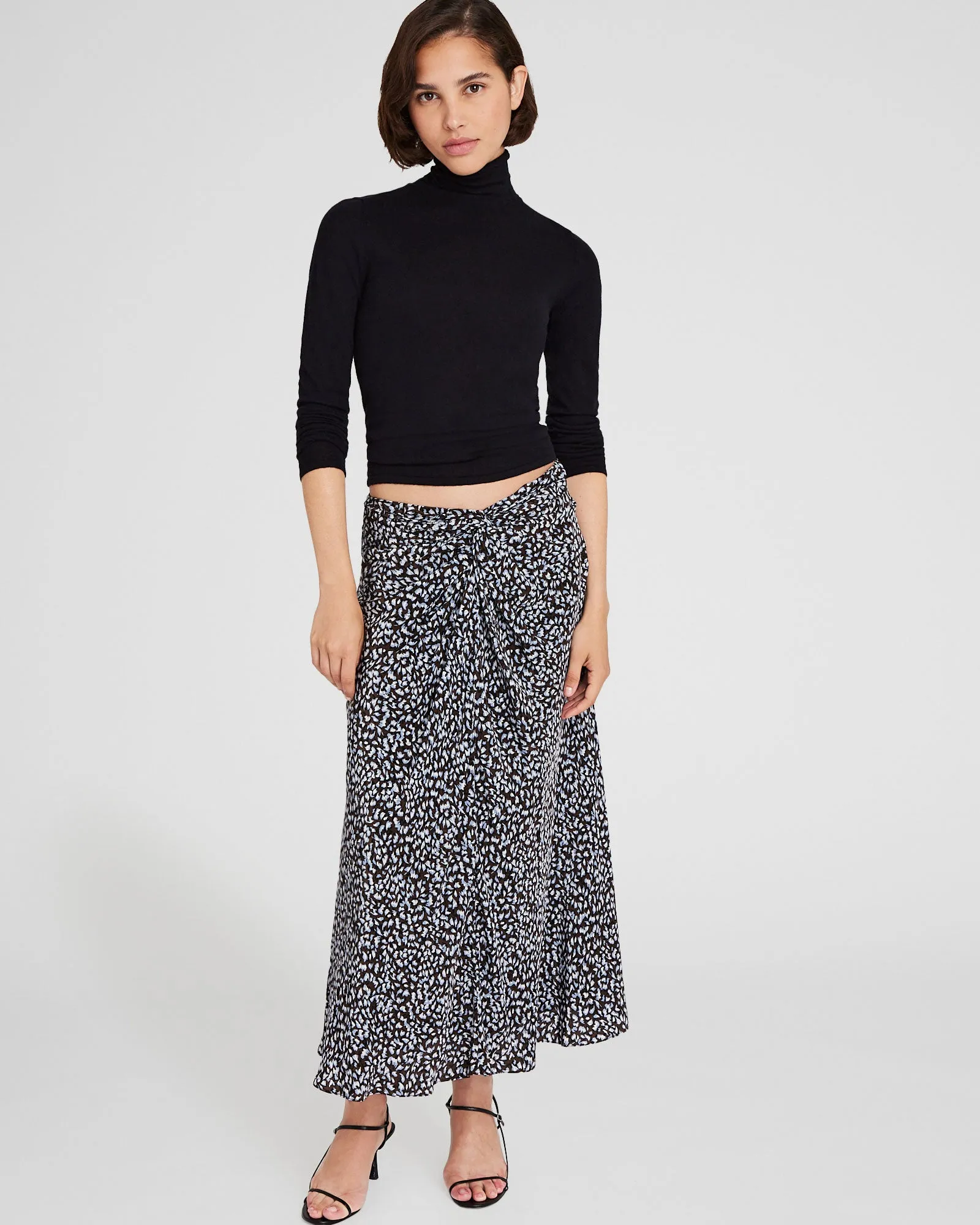 Printed Twist-Front Midi Skirt sold by Club Monaco product image thumbnail 4