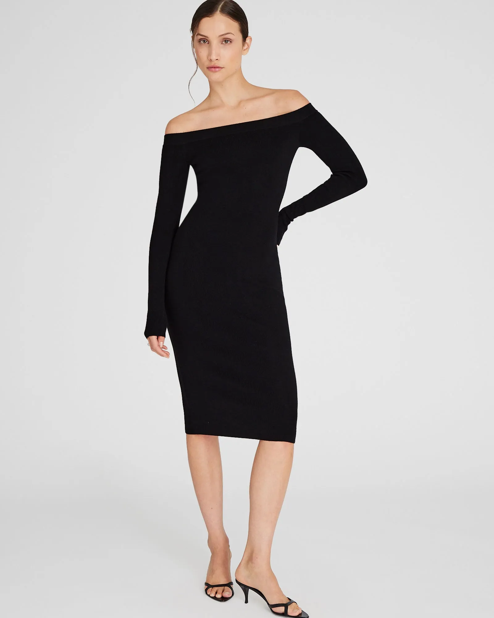 Off-The-Shoulder Sweater Dress sold by Club Monaco