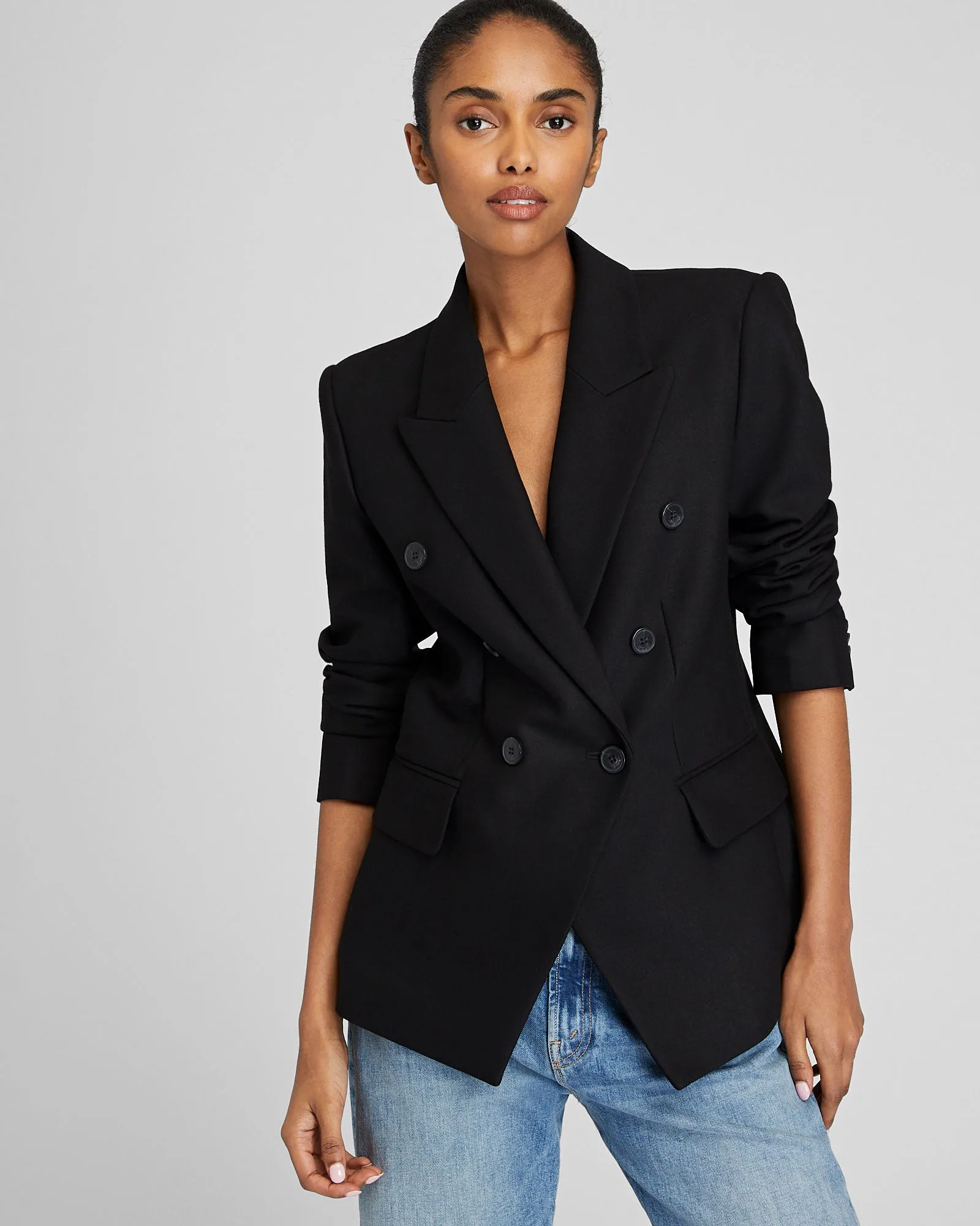Classic Cutaway Double Breasted Blazer sold by Club Monaco