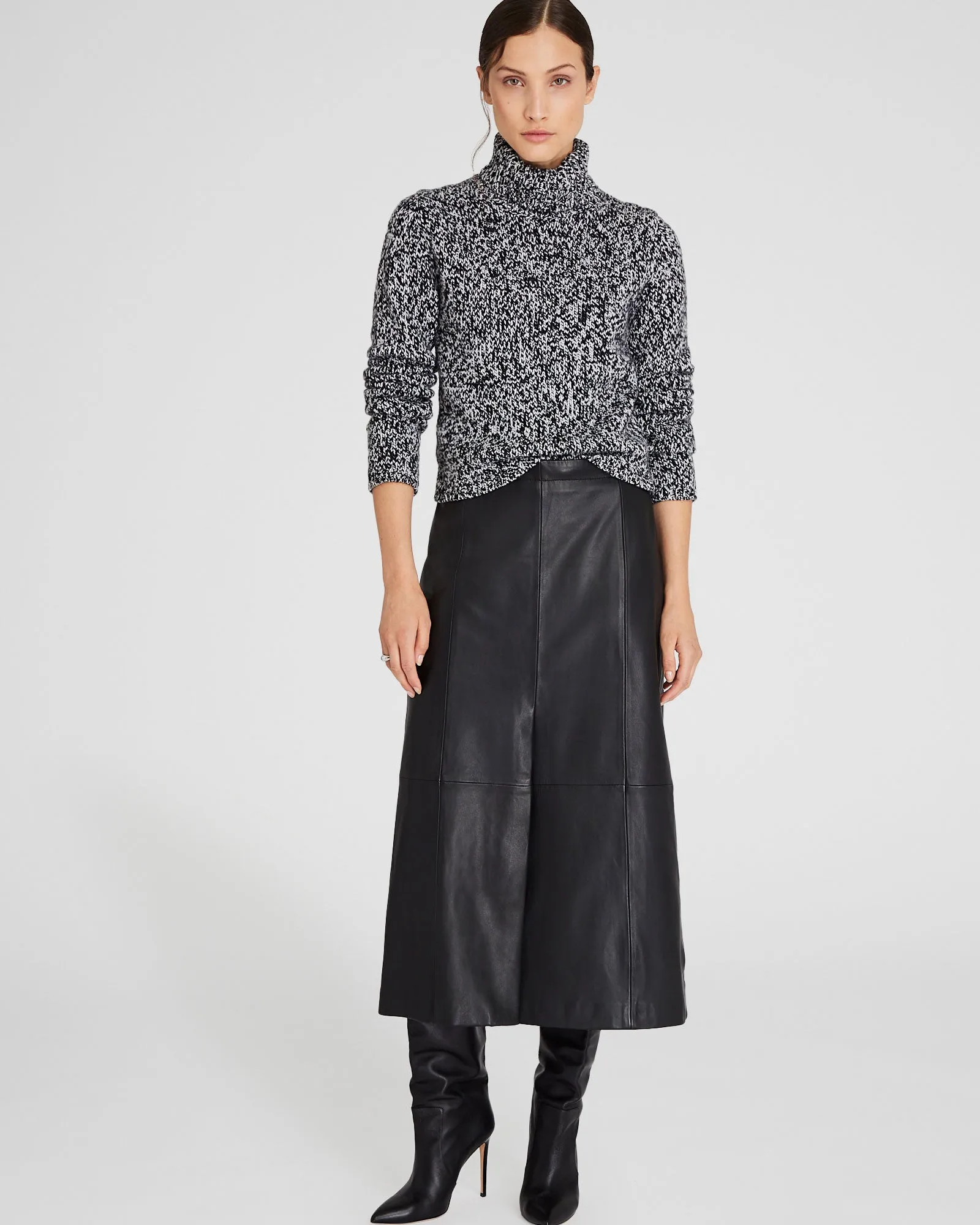 Wool-Blend Marled Turtleneck Sweater sold by Club Monaco product image thumbnail 2