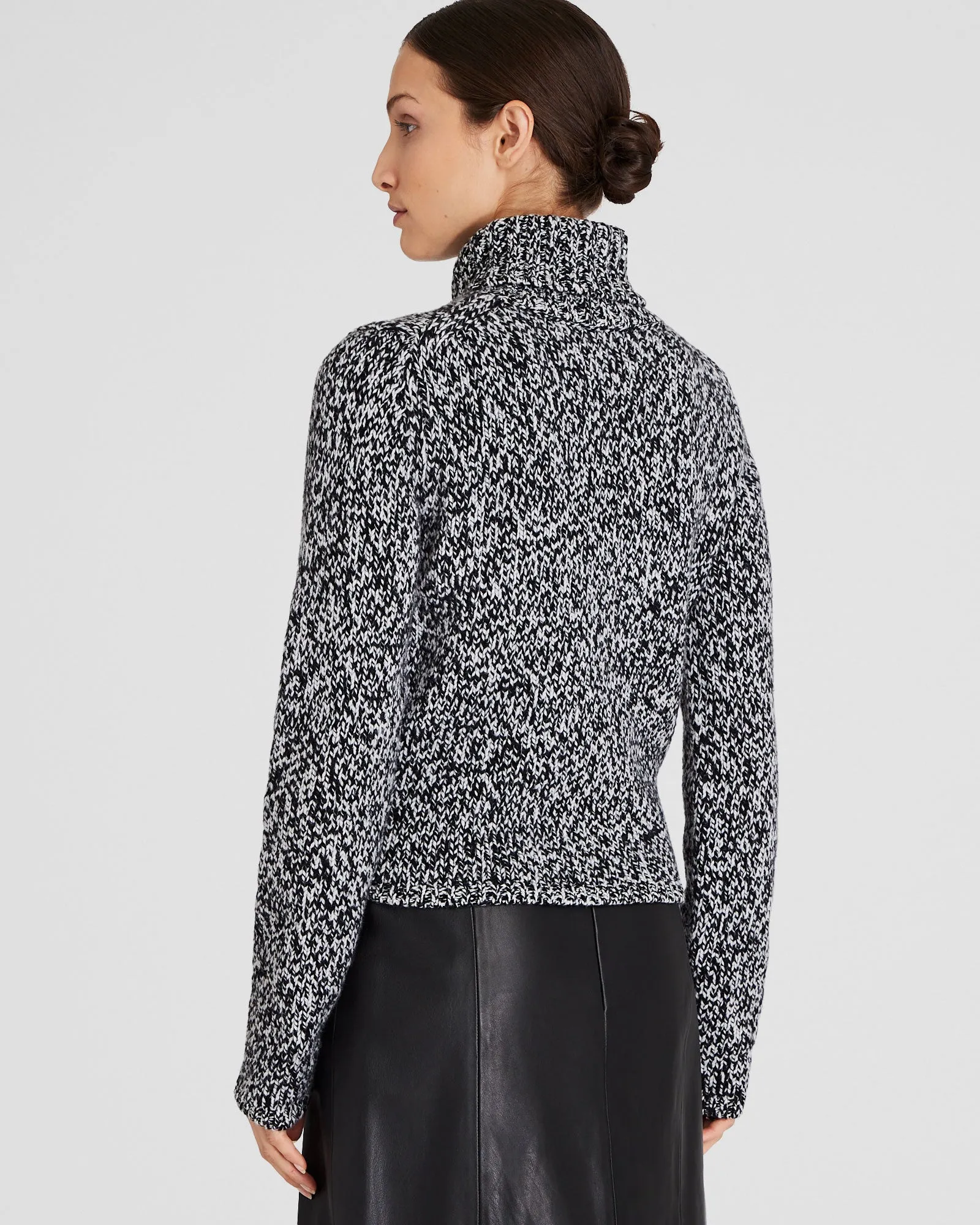 Wool-Blend Marled Turtleneck Sweater sold by Club Monaco product image thumbnail 3