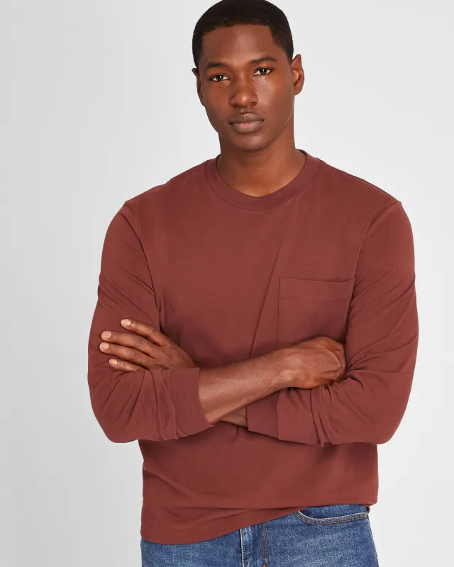 Long-Sleeve Relaxed Tee sold by Club Monaco