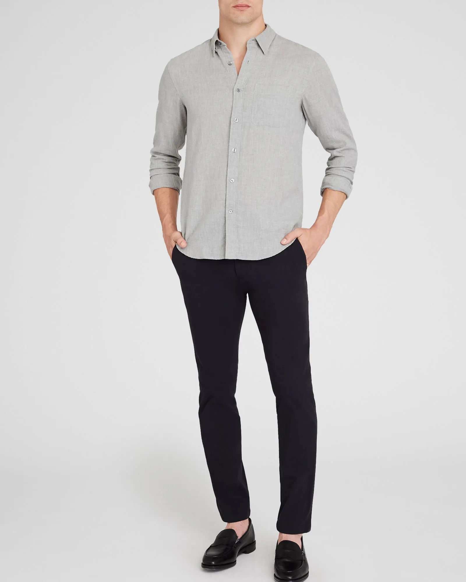 Lightweight Doubleface Long-Sleeve Shirt sold by Club Monaco product image thumbnail 3