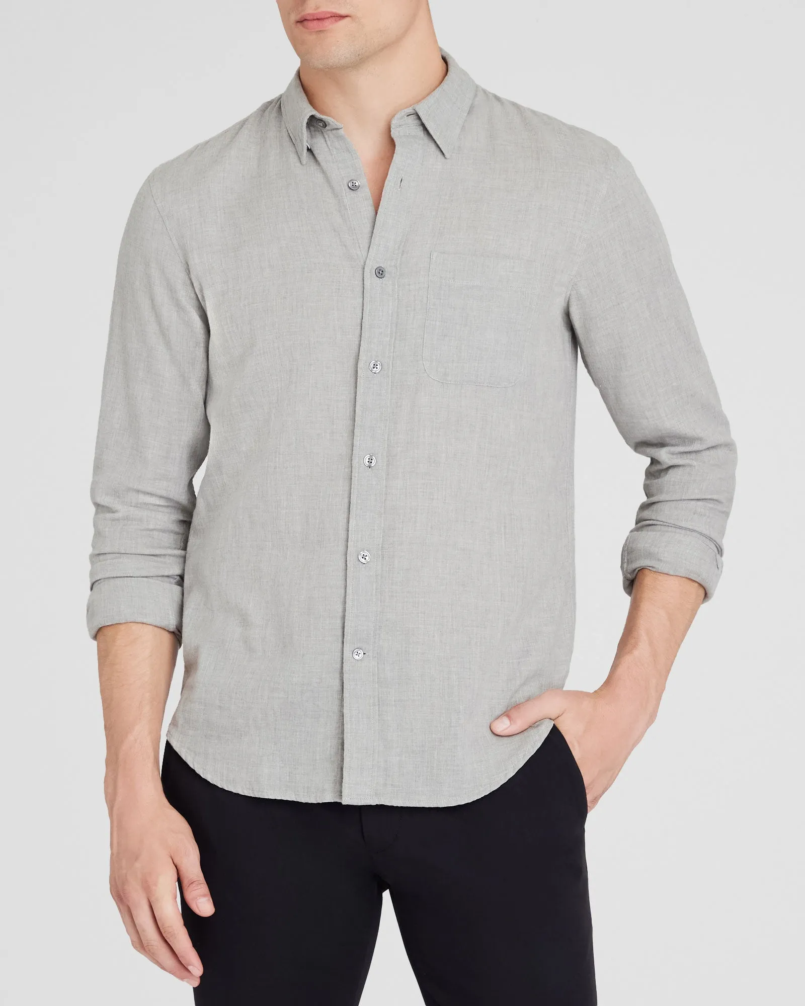 Lightweight Doubleface Long-Sleeve Shirt sold by Club Monaco