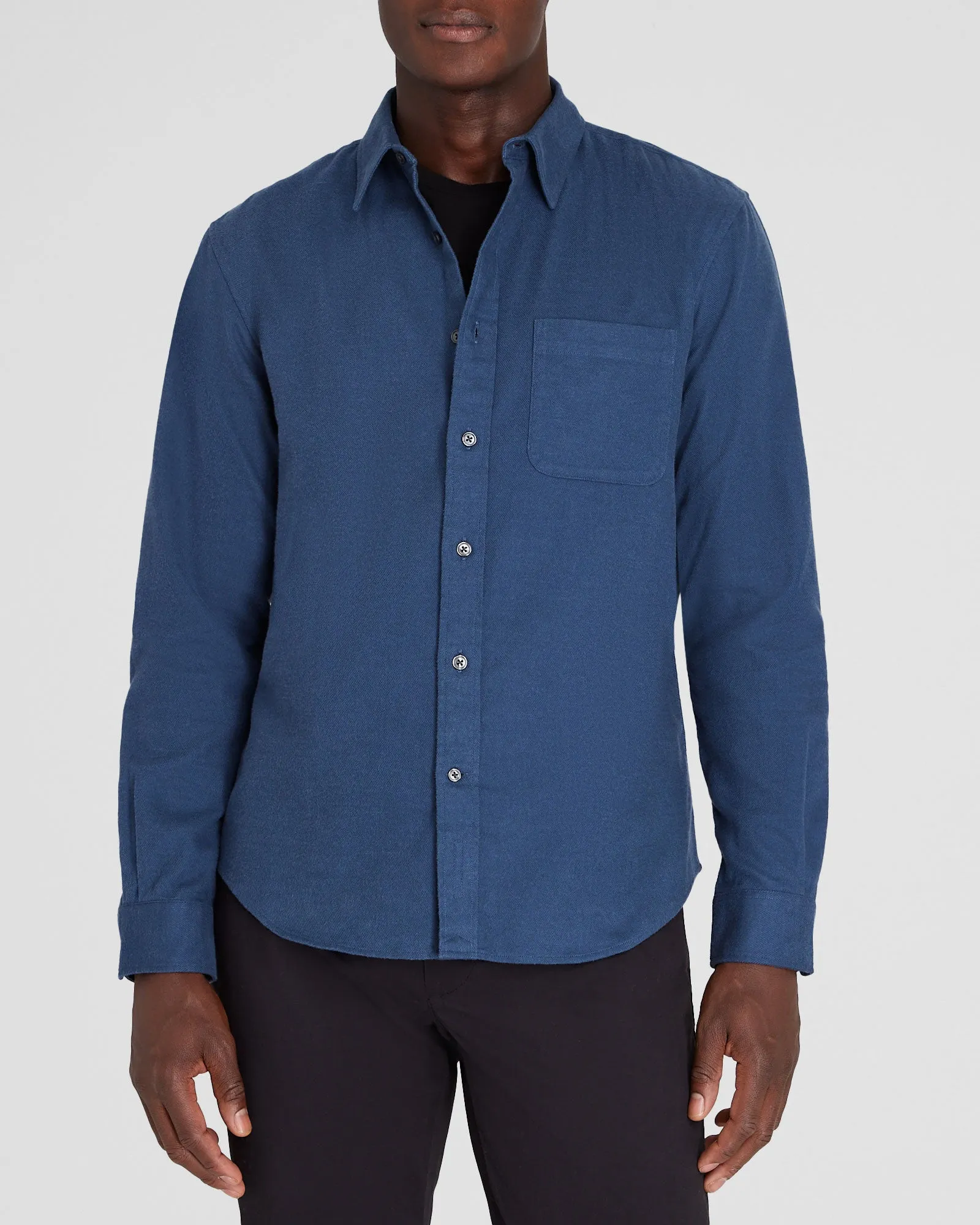 Solid Lightweight Flannel Shirt sold by Club Monaco
