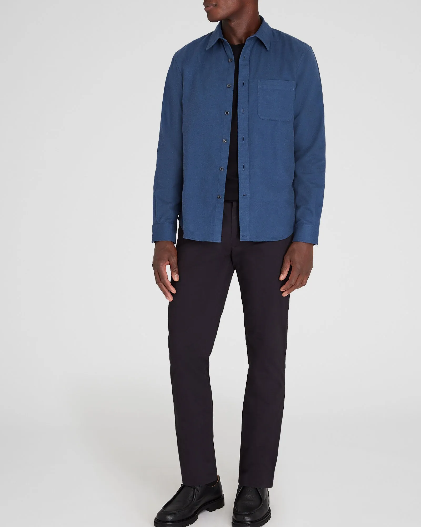 Solid Lightweight Flannel Shirt sold by Club Monaco product image thumbnail 4