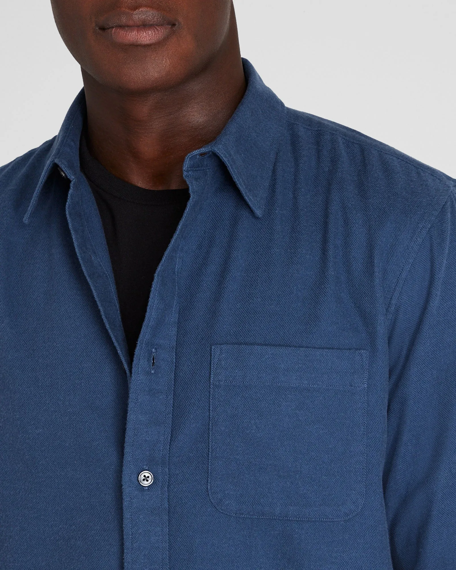 Solid Lightweight Flannel Shirt sold by Club Monaco product image thumbnail 2