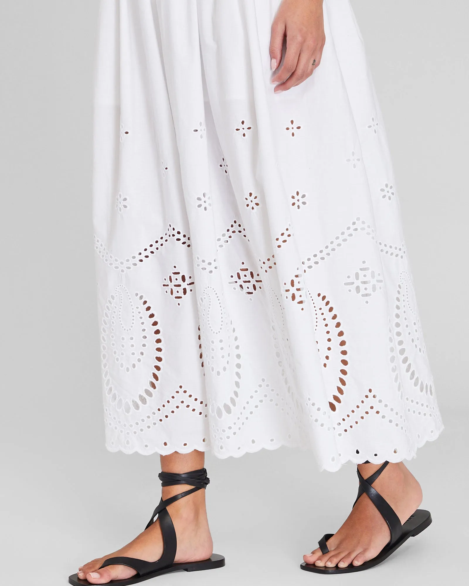 Embroidered Eyelet Maxi Dress sold by Club Monaco product image thumbnail 3