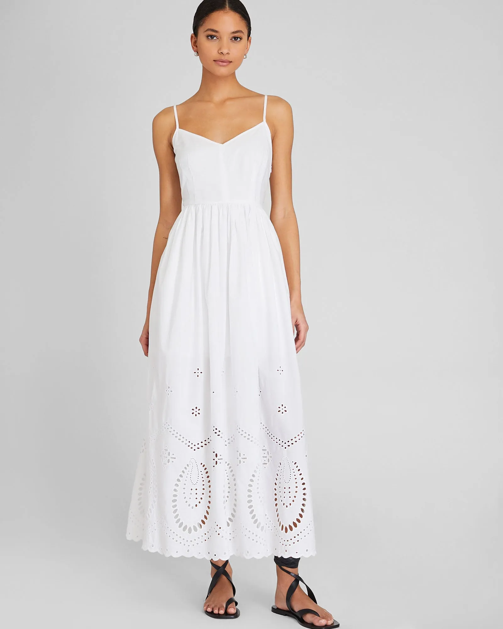 Embroidered Eyelet Maxi Dress sold by Club Monaco product image thumbnail 4