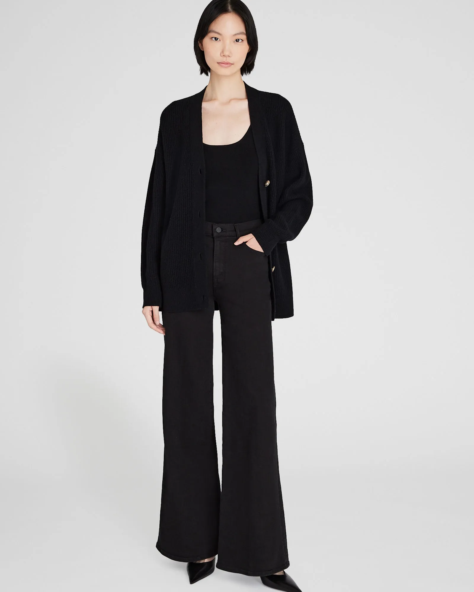 Cashmere Relaxed Knit Cardigan sold by Club Monaco product image thumbnail 4