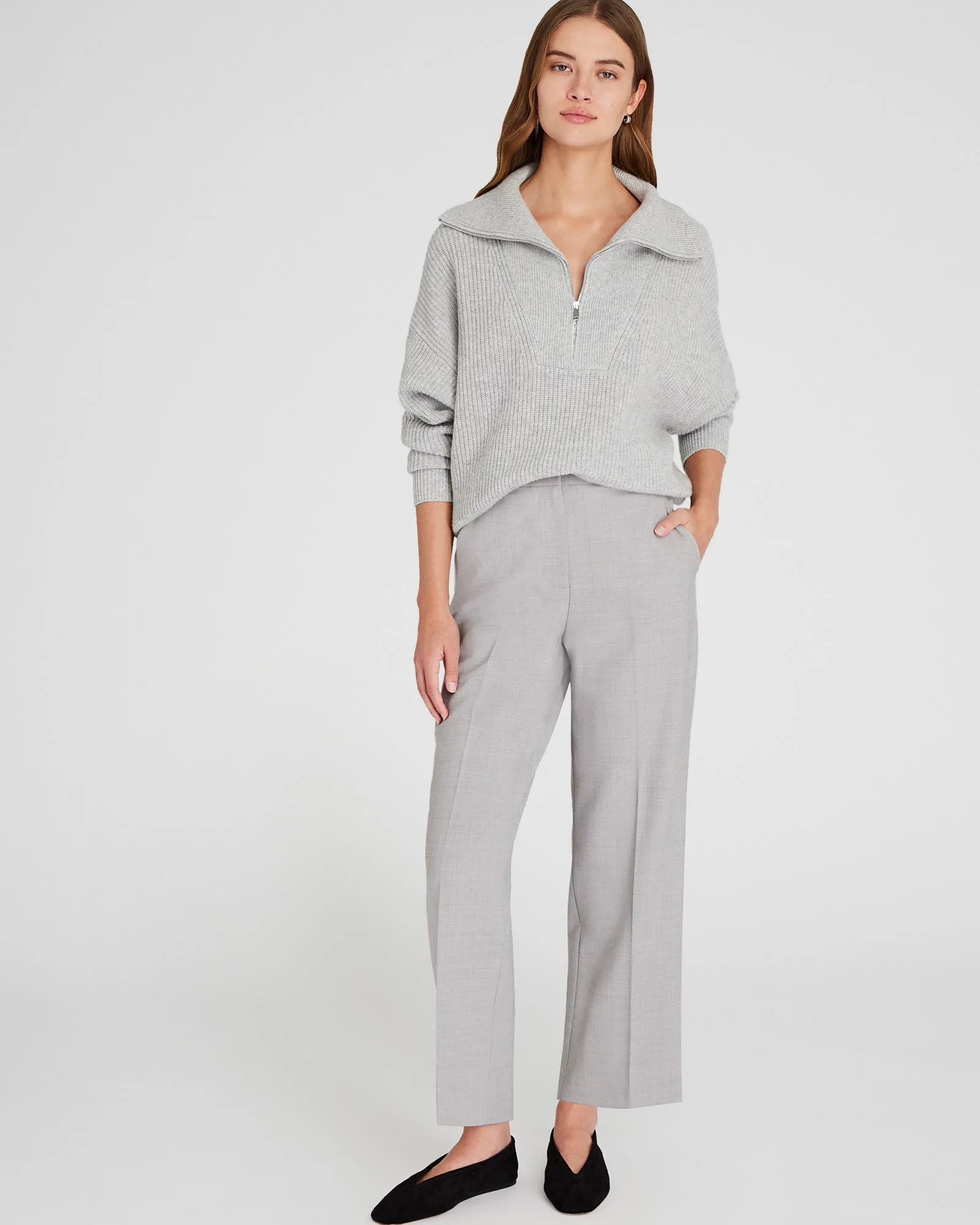 Cashmere Quarter-Zip Sweater sold by Club Monaco product image thumbnail 4