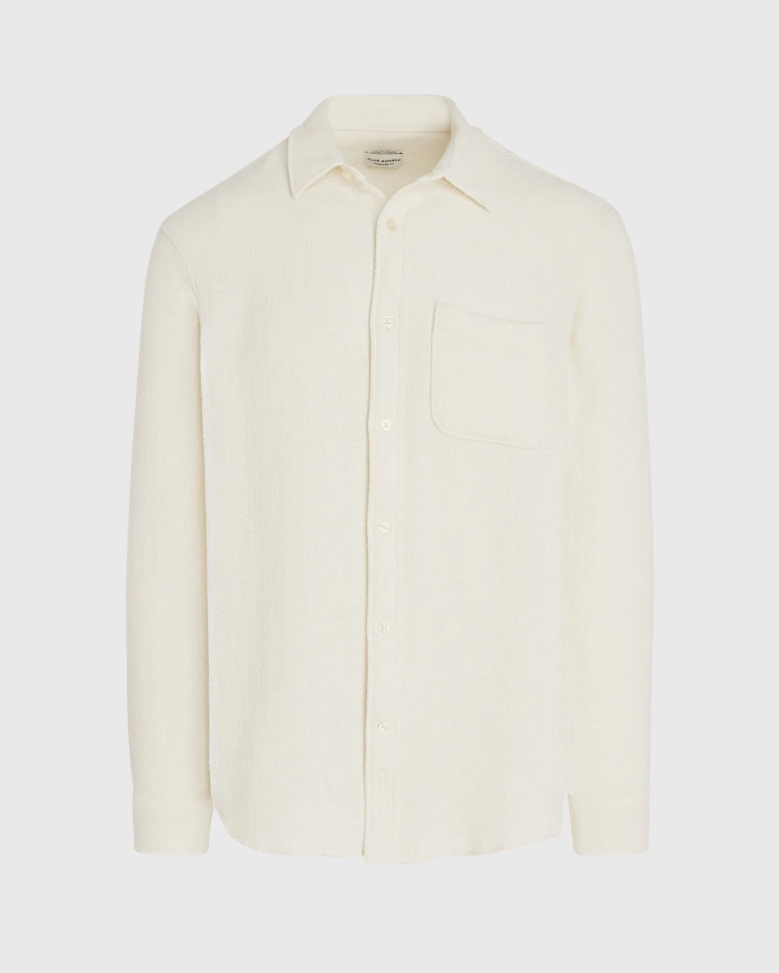 Herringbone Texture Shirt sold by Club Monaco product image thumbnail 5